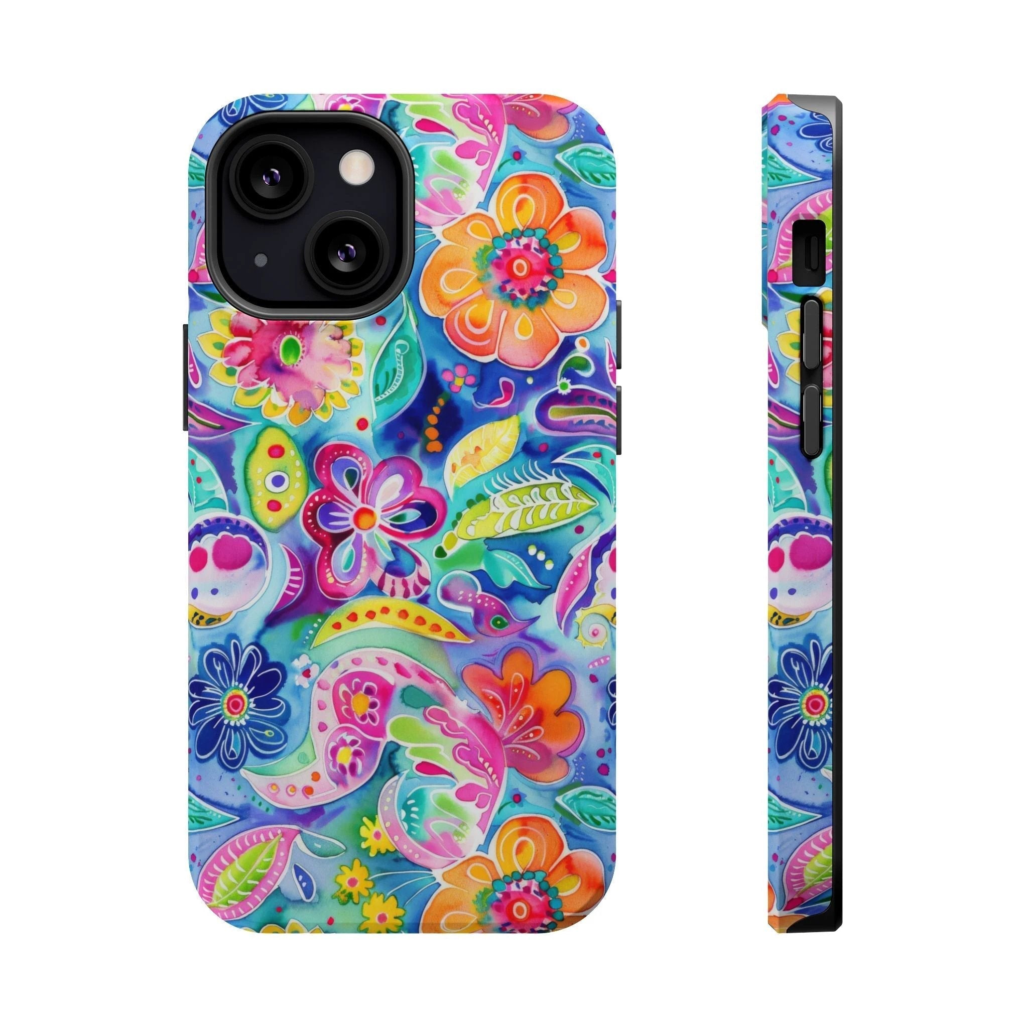 Bespattered Facade Floral Doodles MagSafe Tough Case by Bespattered Facade