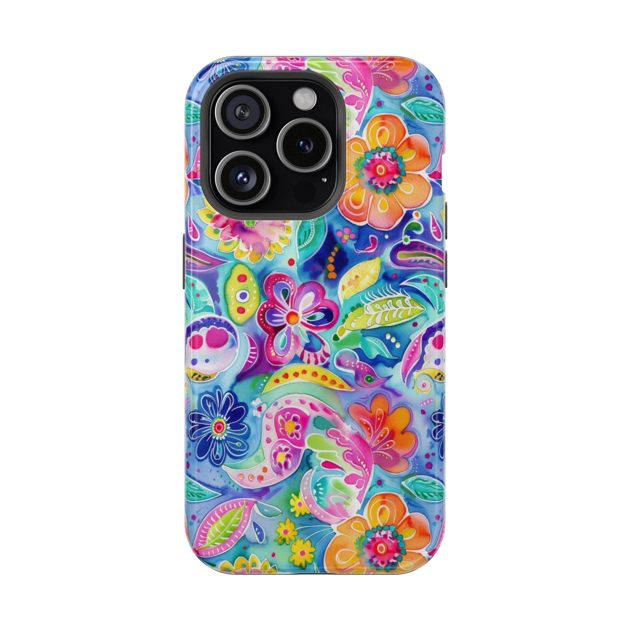 Bespattered Facade Floral Doodles MagSafe Tough Case by Bespattered Facade