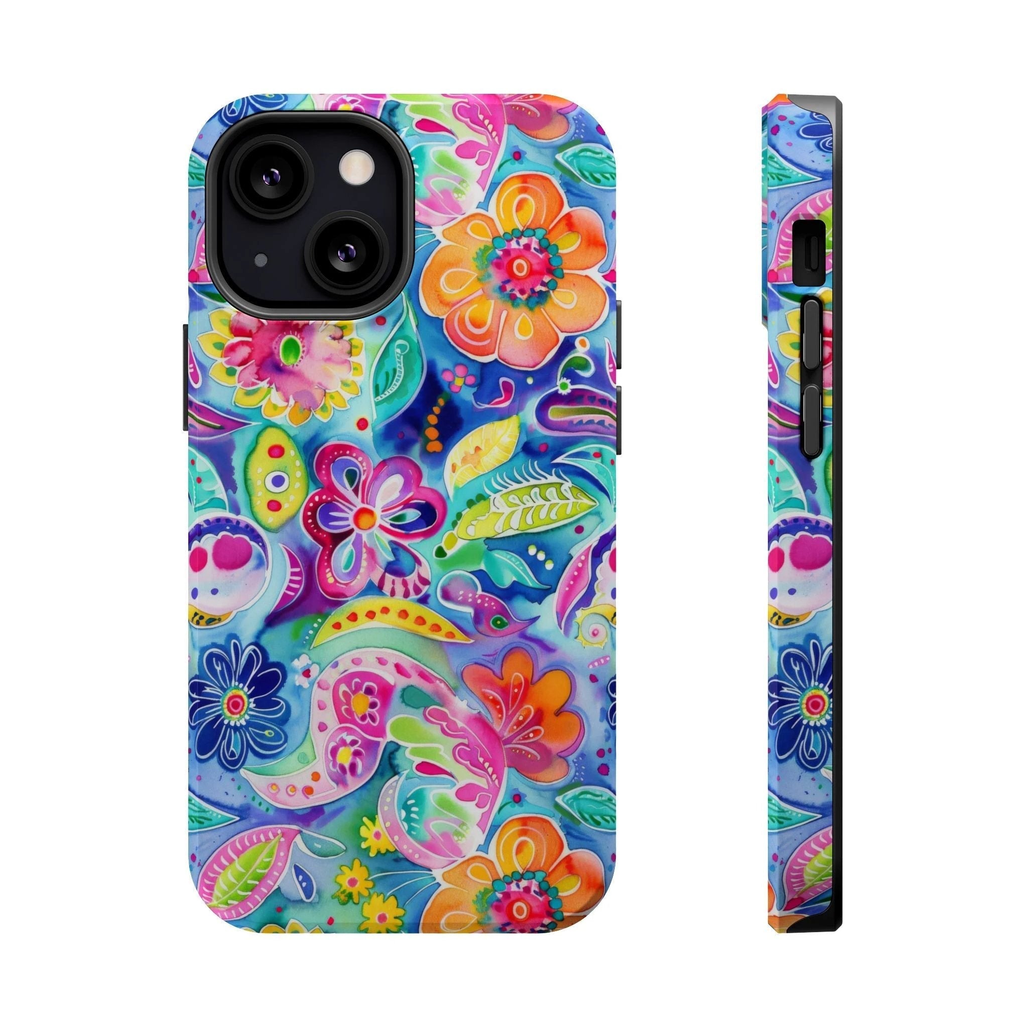 Bespattered Facade Floral Doodles MagSafe Tough Case by Bespattered Facade