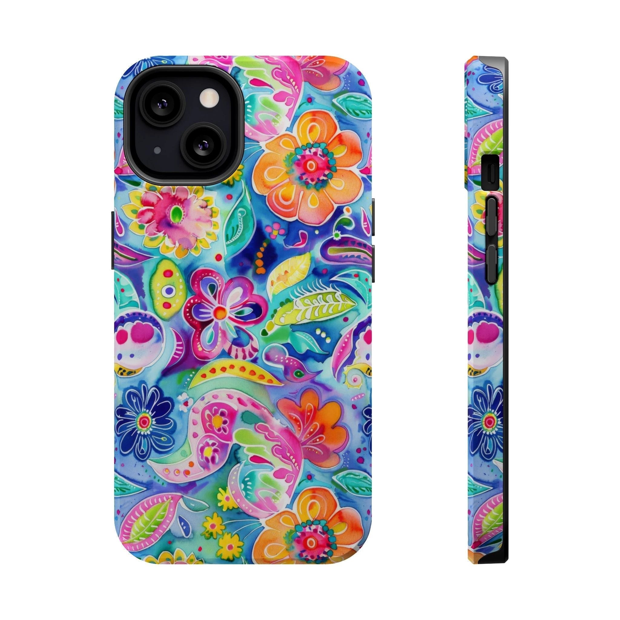 Bespattered Facade Floral Doodles MagSafe Tough Case by Bespattered Facade