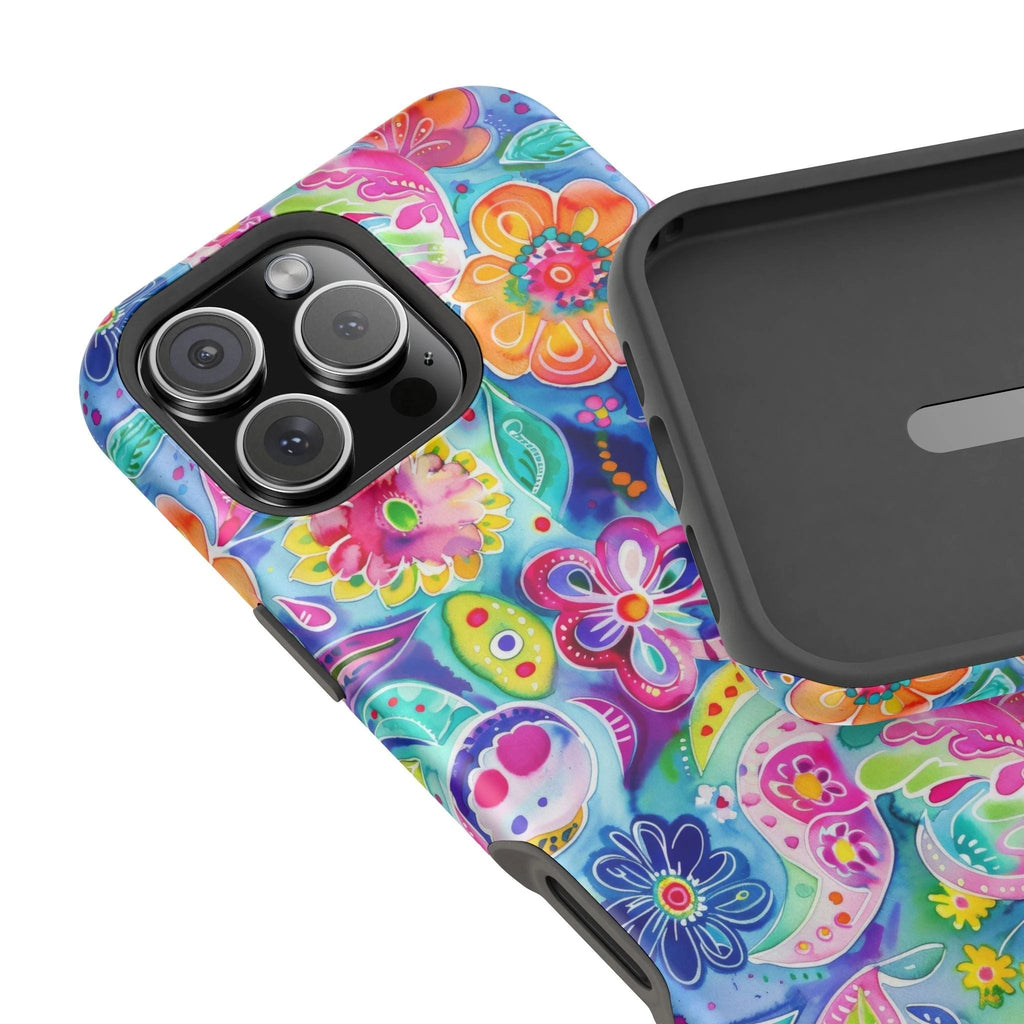 Bespattered Facade Floral Doodles MagSafe Tough Case by Bespattered Facade