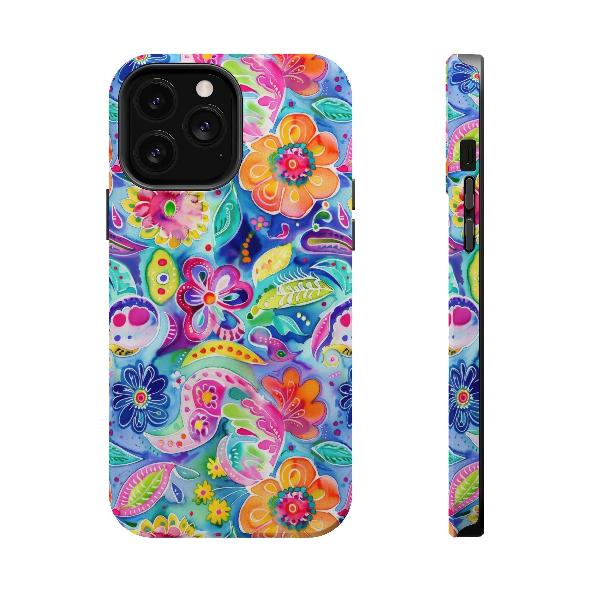 Bespattered Facade Floral Doodles MagSafe Tough Case by Bespattered Facade