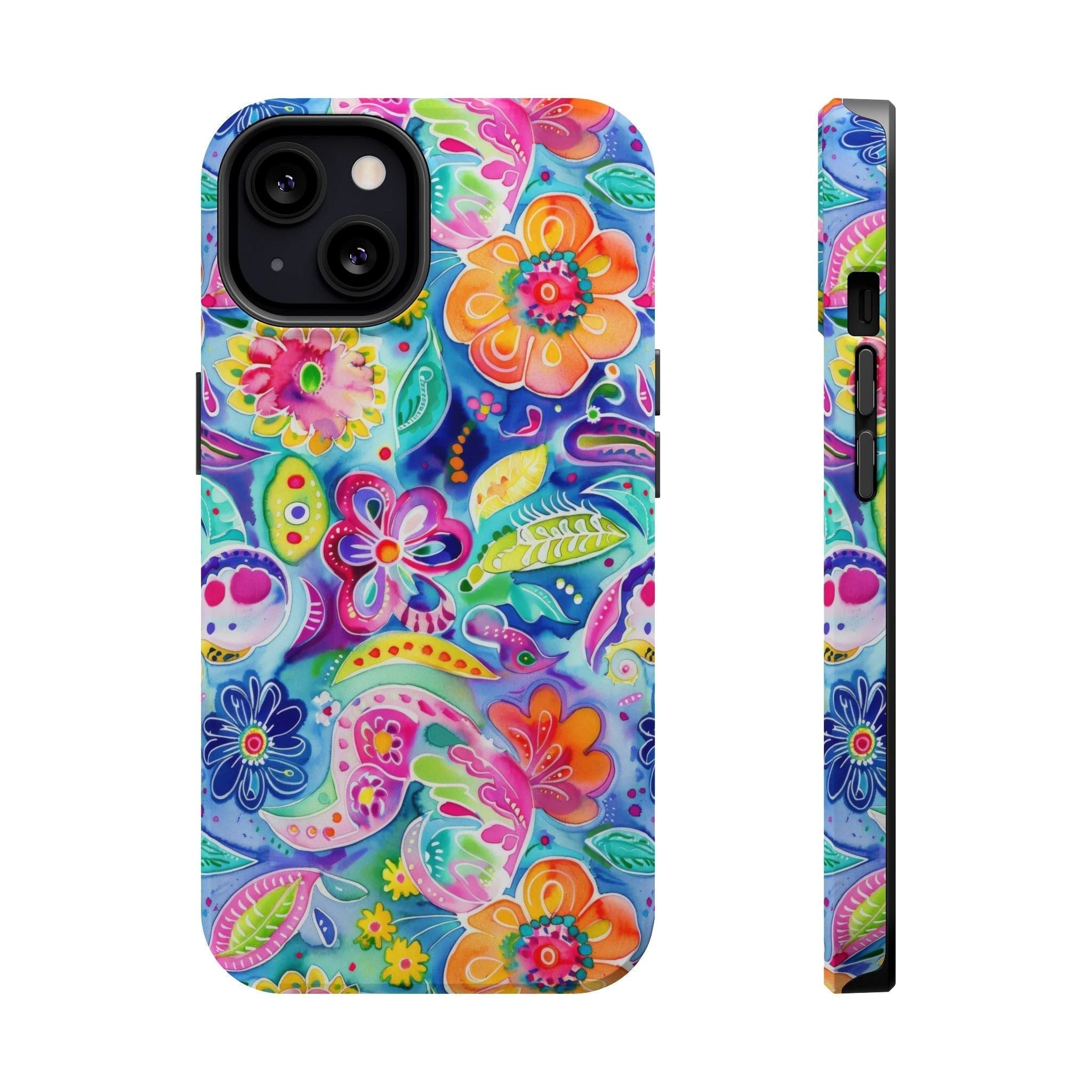 Bespattered Facade Floral Doodles MagSafe Tough Case by Bespattered Facade