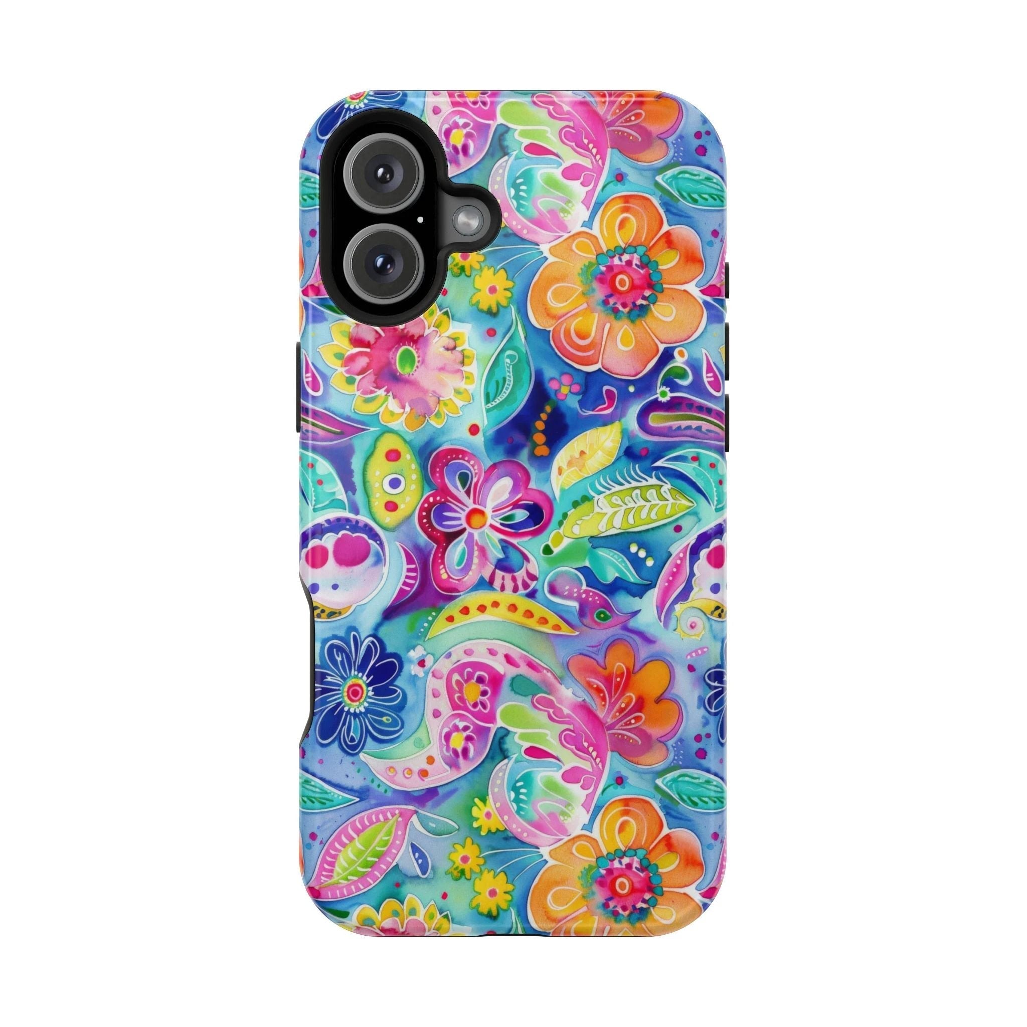 Bespattered Facade Floral Doodles MagSafe Tough Case by Bespattered Facade
