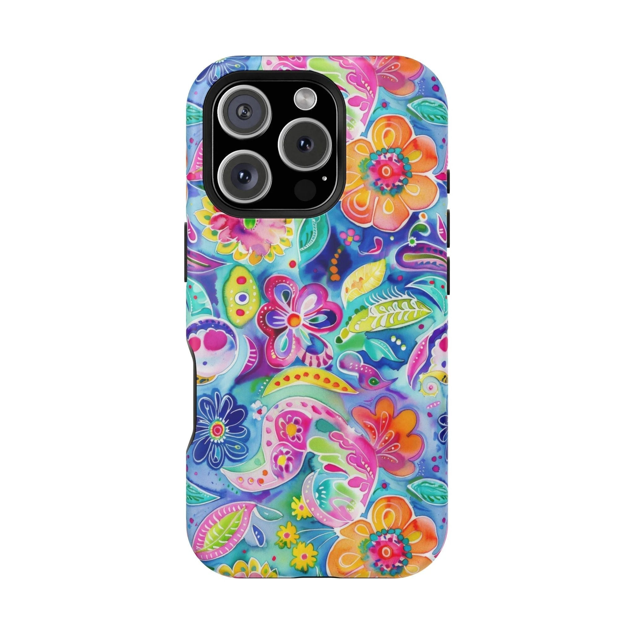 Bespattered Facade Floral Doodles MagSafe Tough Case by Bespattered Facade