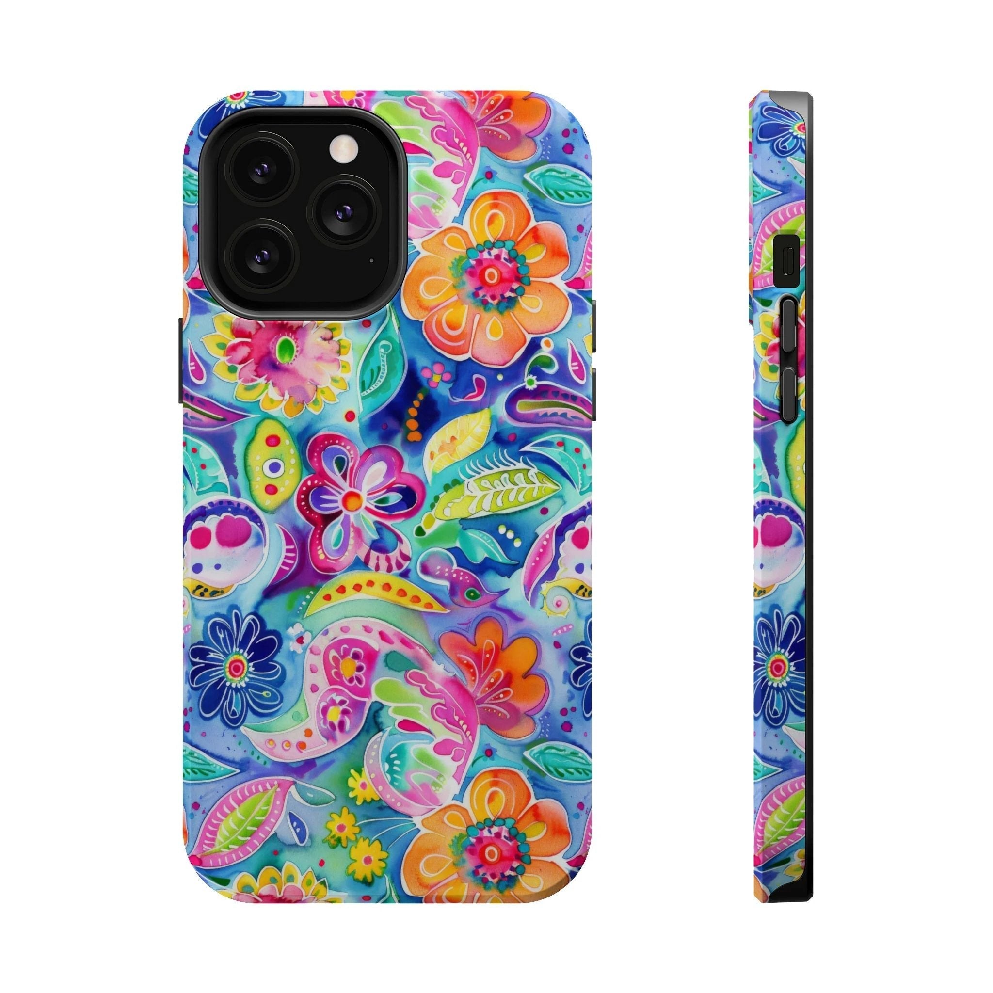 Bespattered Facade Floral Doodles MagSafe Tough Case by Bespattered Facade
