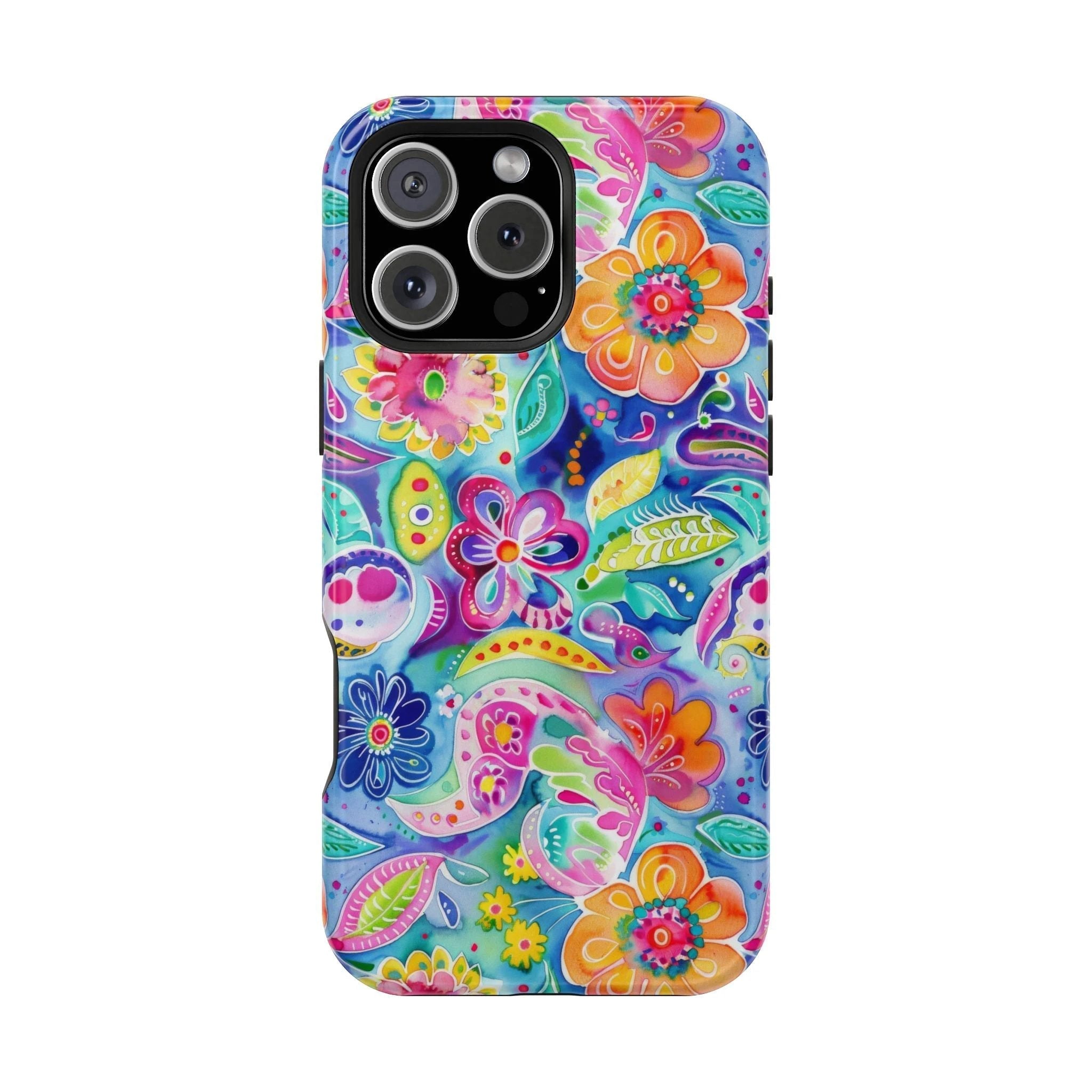 Bespattered Facade Floral Doodles MagSafe Tough Case by Bespattered Facade