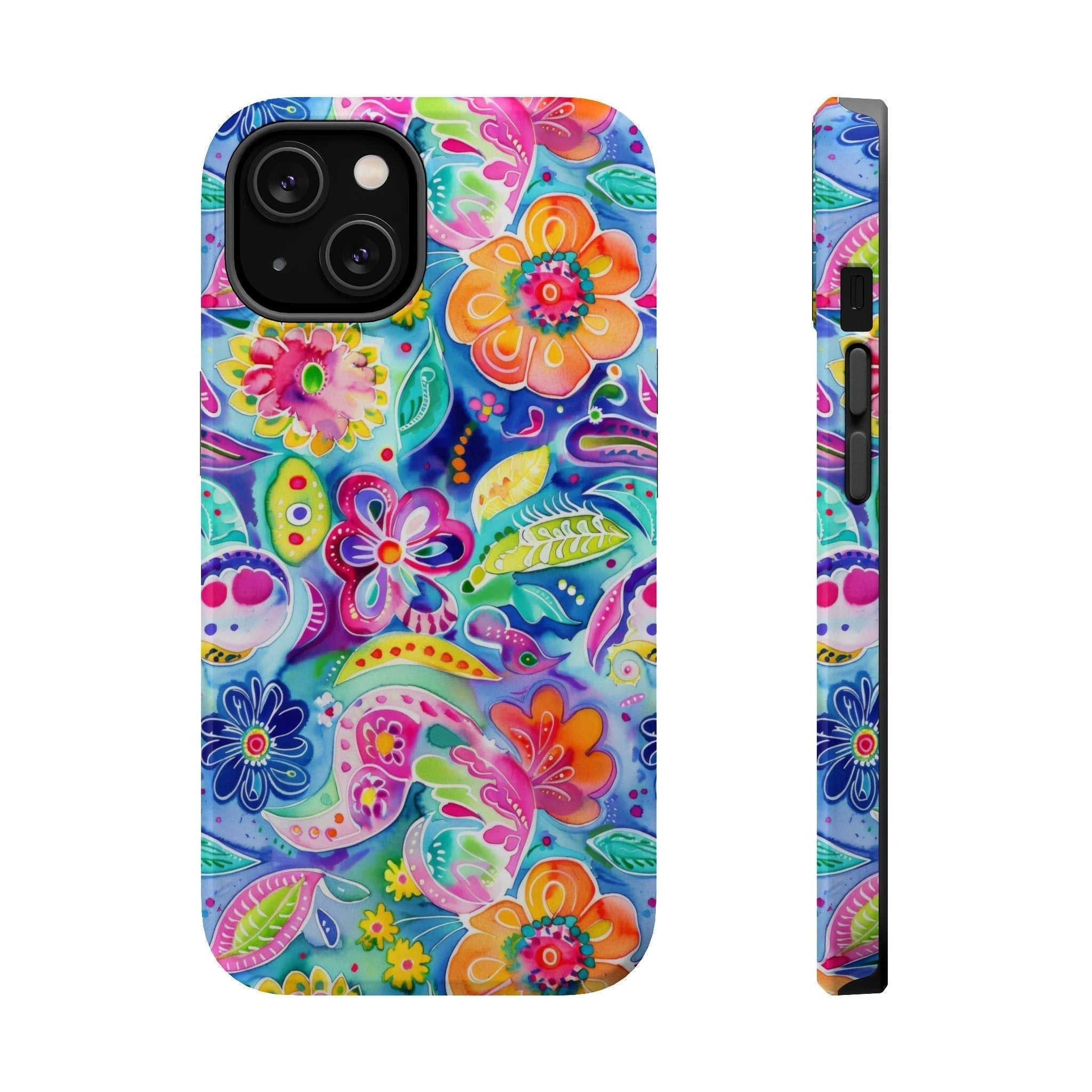 Bespattered Facade Floral Doodles MagSafe Tough Case by Bespattered Facade
