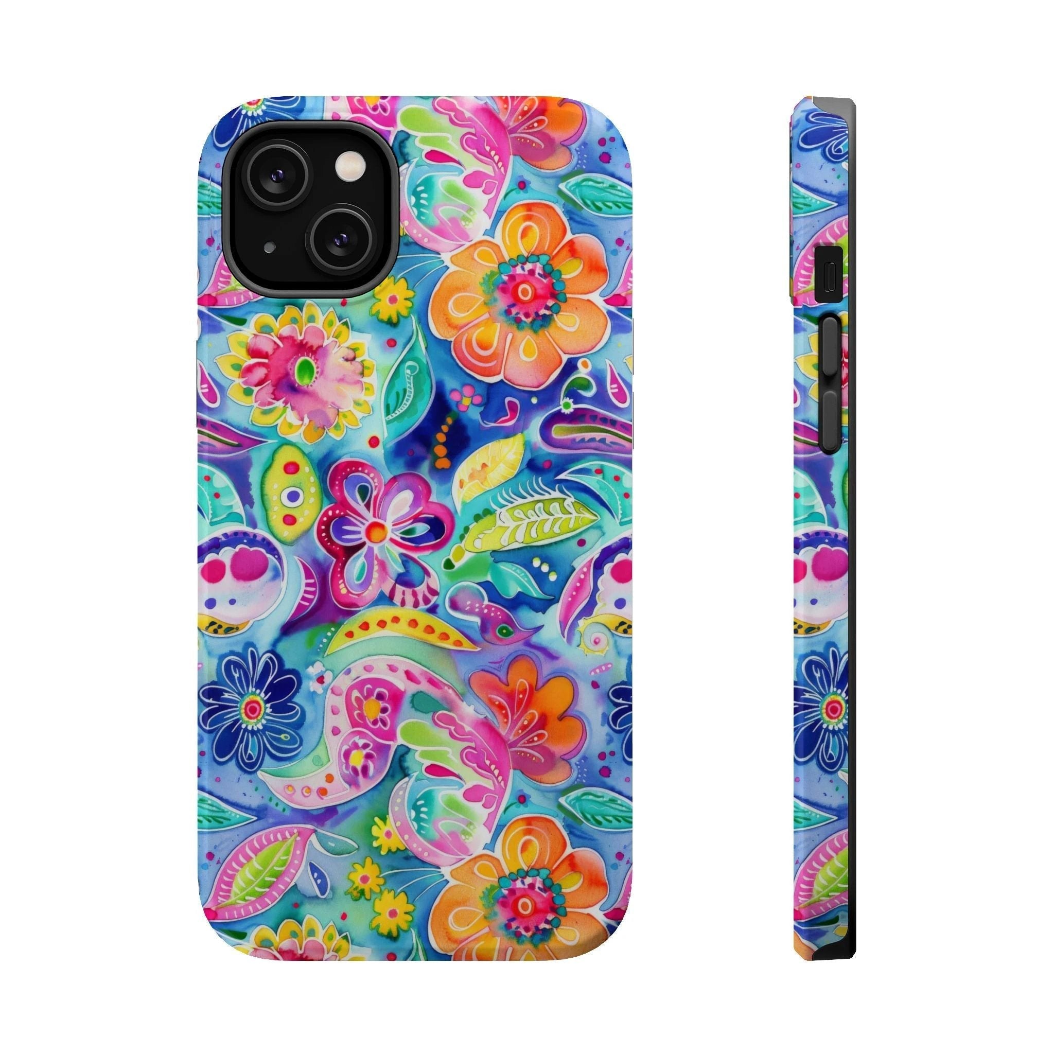 Bespattered Facade Floral Doodles MagSafe Tough Case by Bespattered Facade