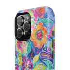 Bespattered Facade Floral Doodles MagSafe Tough Case by Bespattered Facade