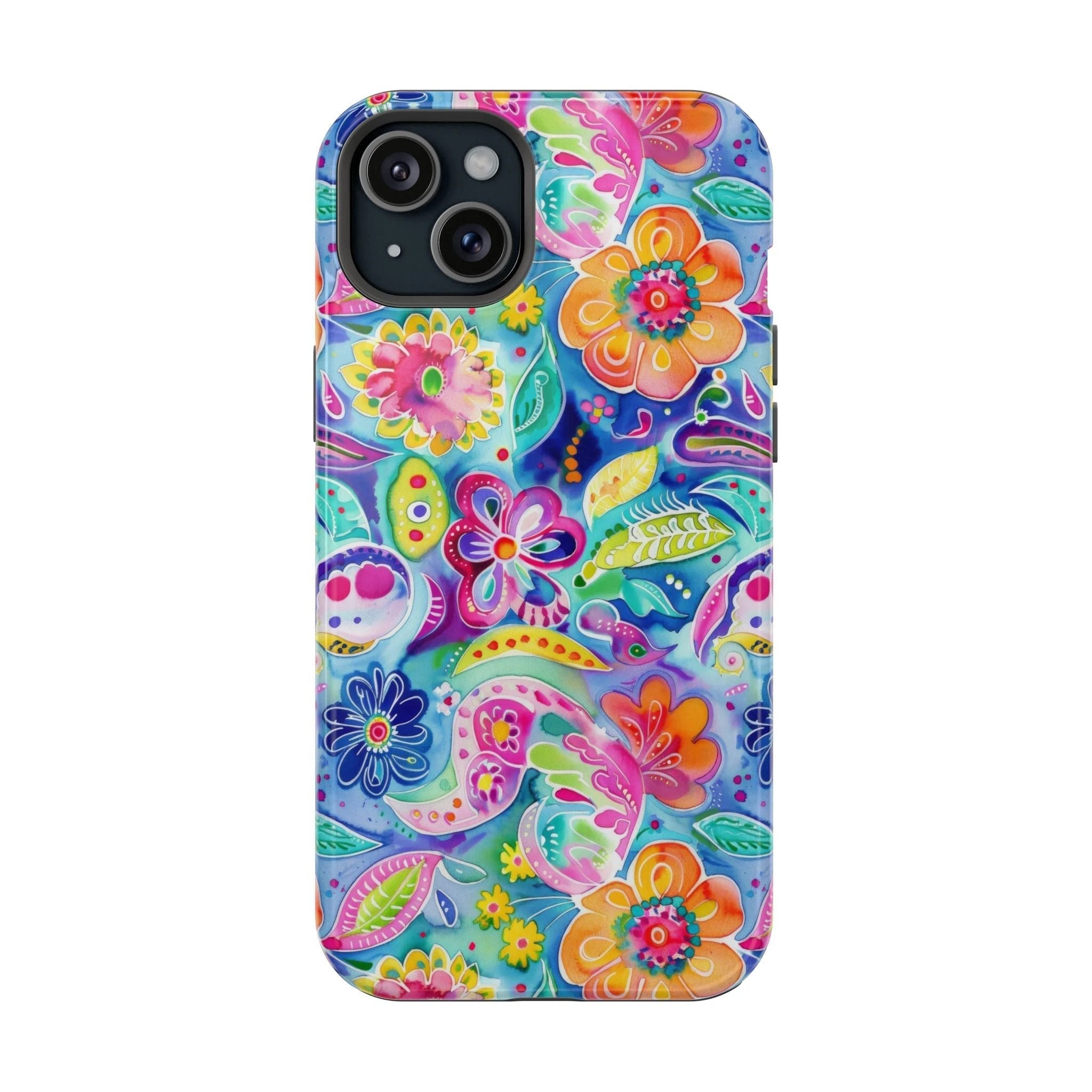Bespattered Facade Floral Doodles MagSafe Tough Case by Bespattered Facade