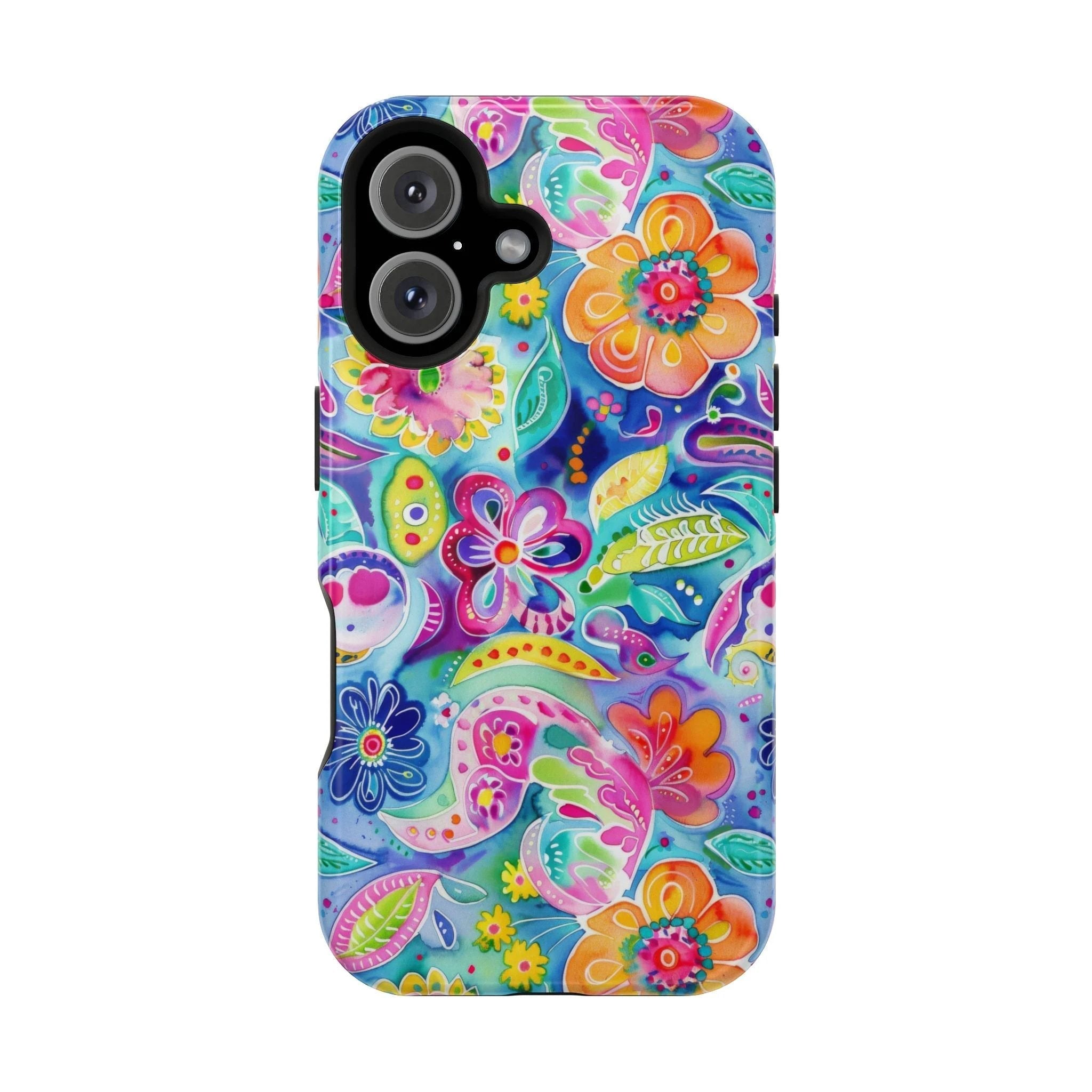 Bespattered Facade Floral Doodles MagSafe Tough Case by Bespattered Facade