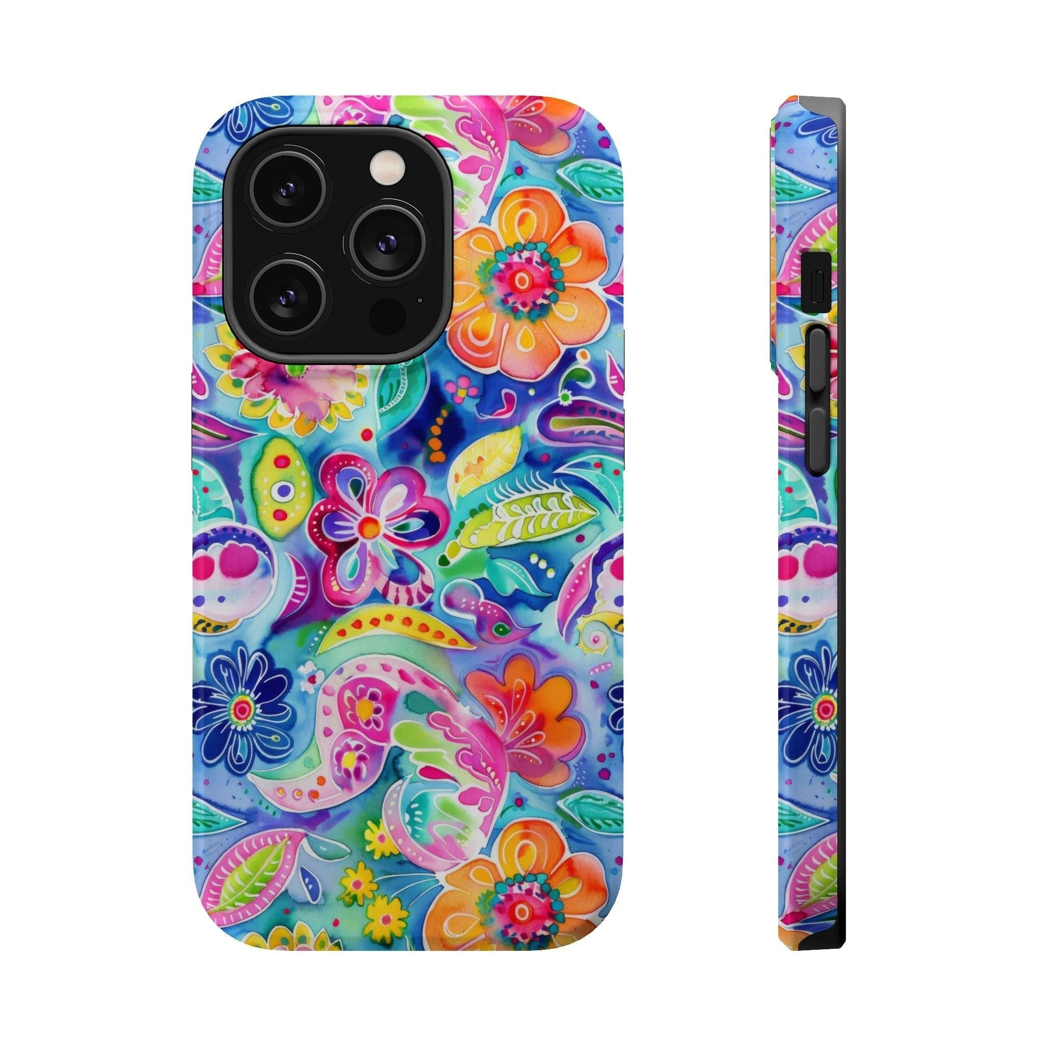 Bespattered Facade Floral Doodles MagSafe Tough Case by Bespattered Facade