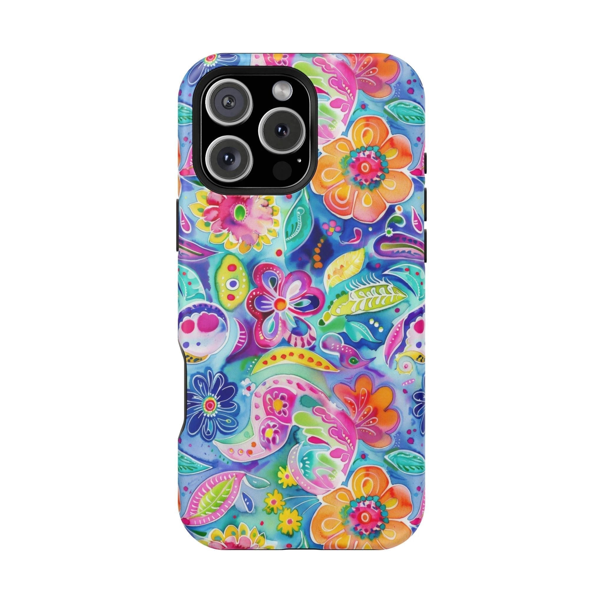Bespattered Facade Floral Doodles MagSafe Tough Case by Bespattered Facade