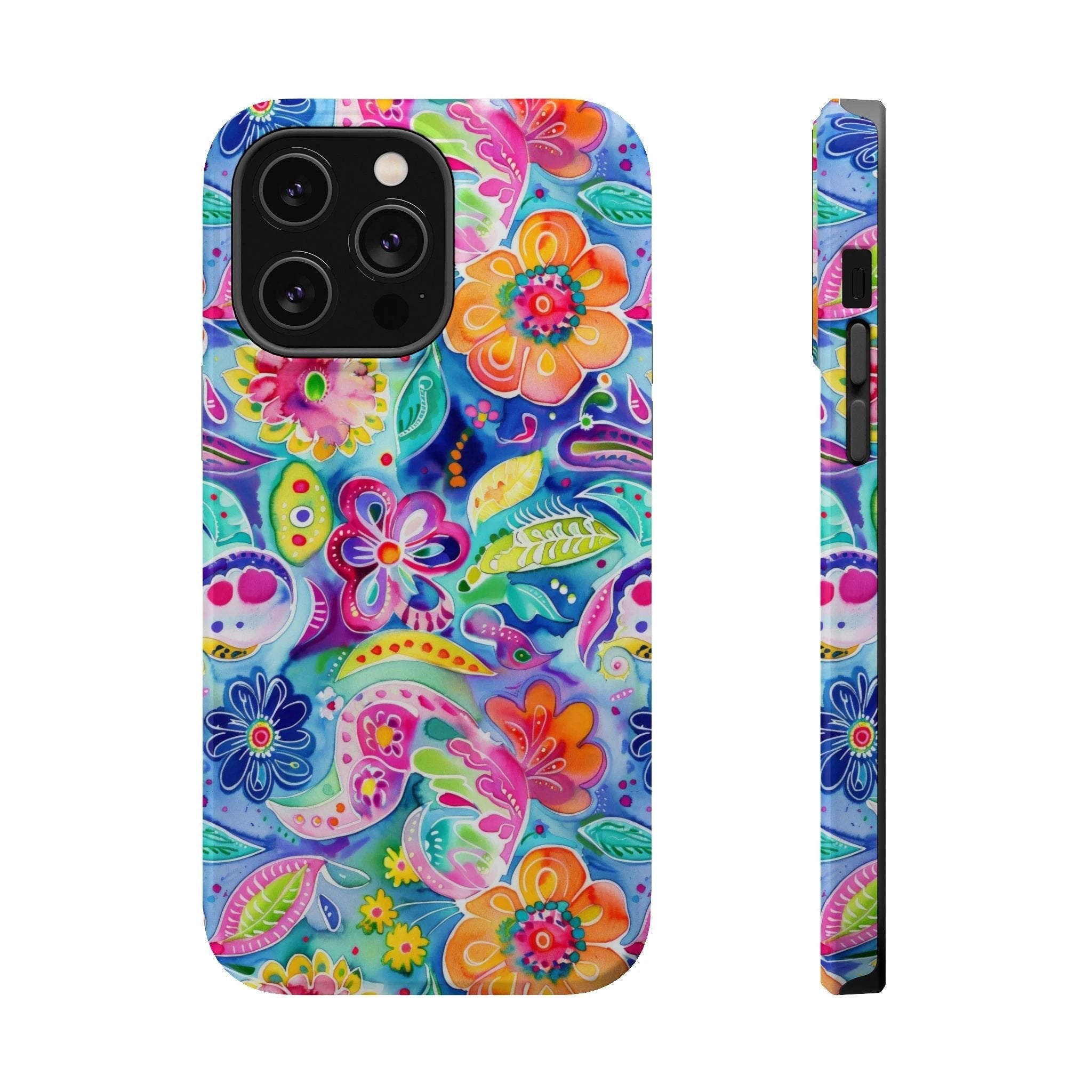 Bespattered Facade Floral Doodles MagSafe Tough Case by Bespattered Facade