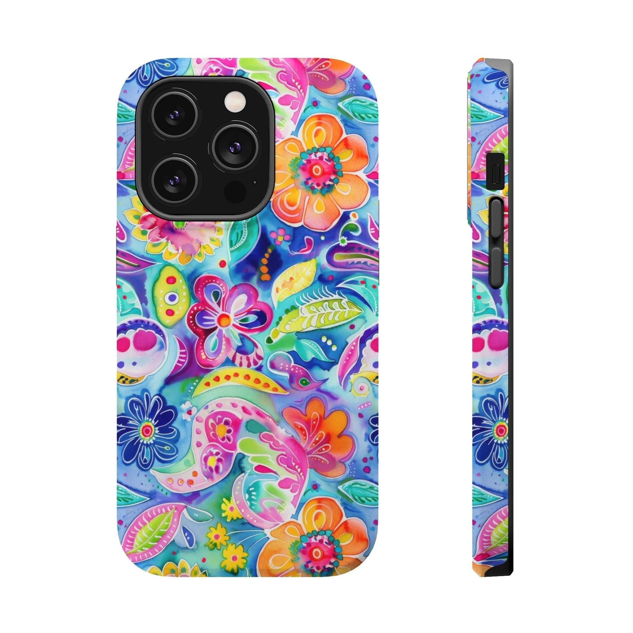 Bespattered Facade Floral Doodles MagSafe Tough Case by Bespattered Facade