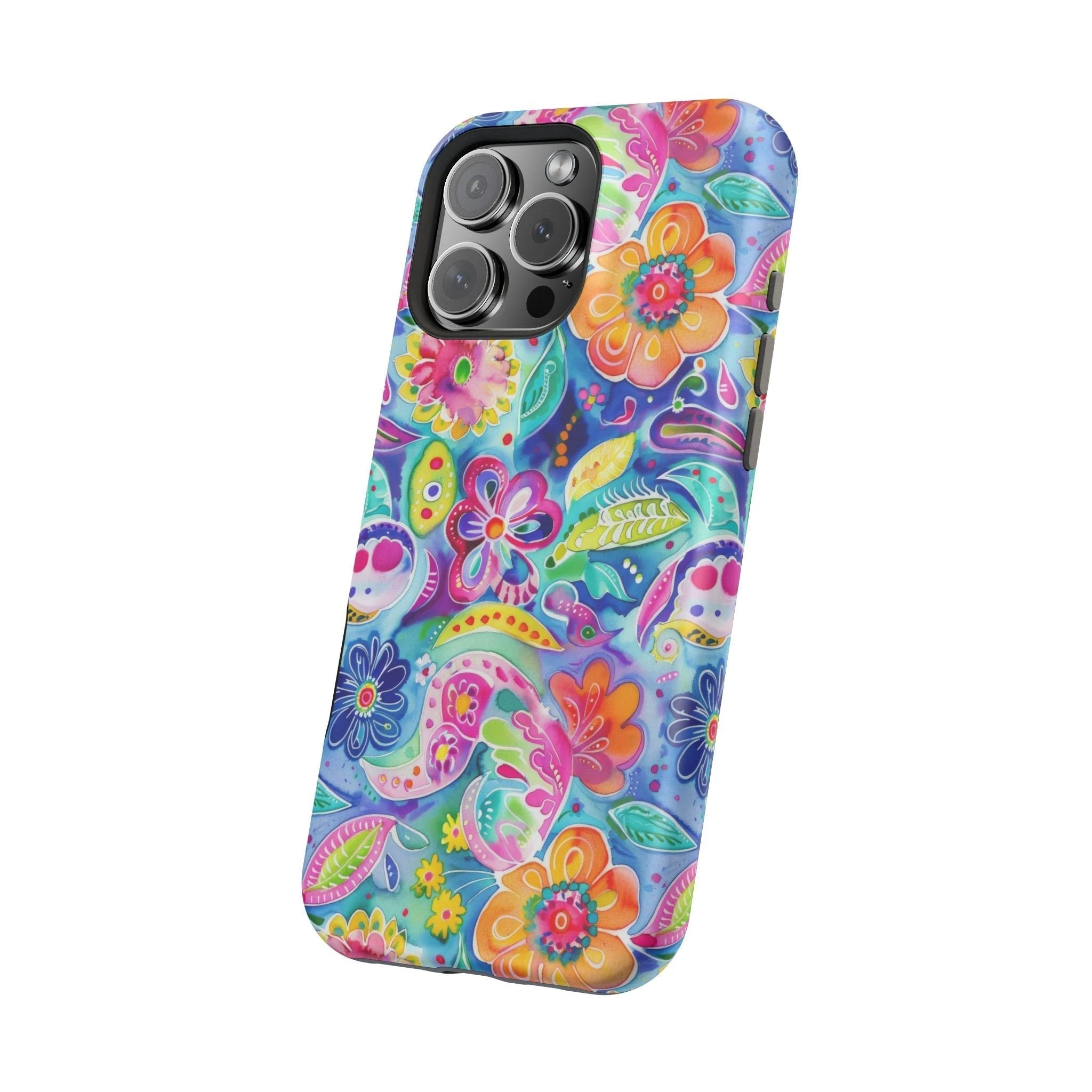 Bespattered Facade Floral Doodles MagSafe Tough Case by Bespattered Facade