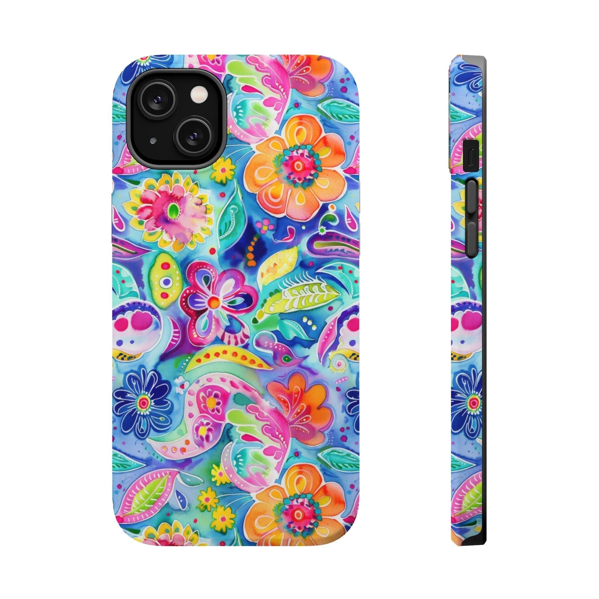 Bespattered Facade Floral Doodles MagSafe Tough Case by Bespattered Facade