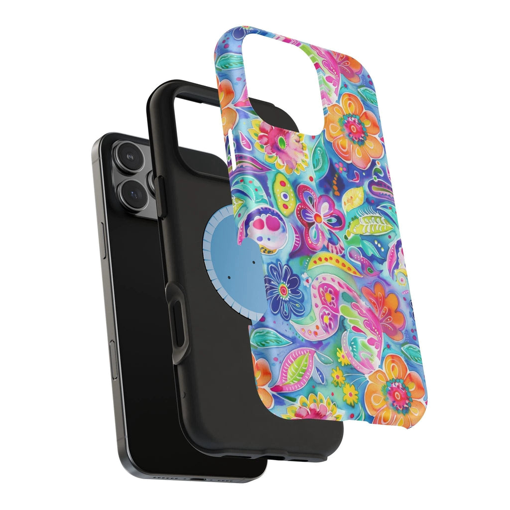 Bespattered Facade Floral Doodles MagSafe Tough Case by Bespattered Facade