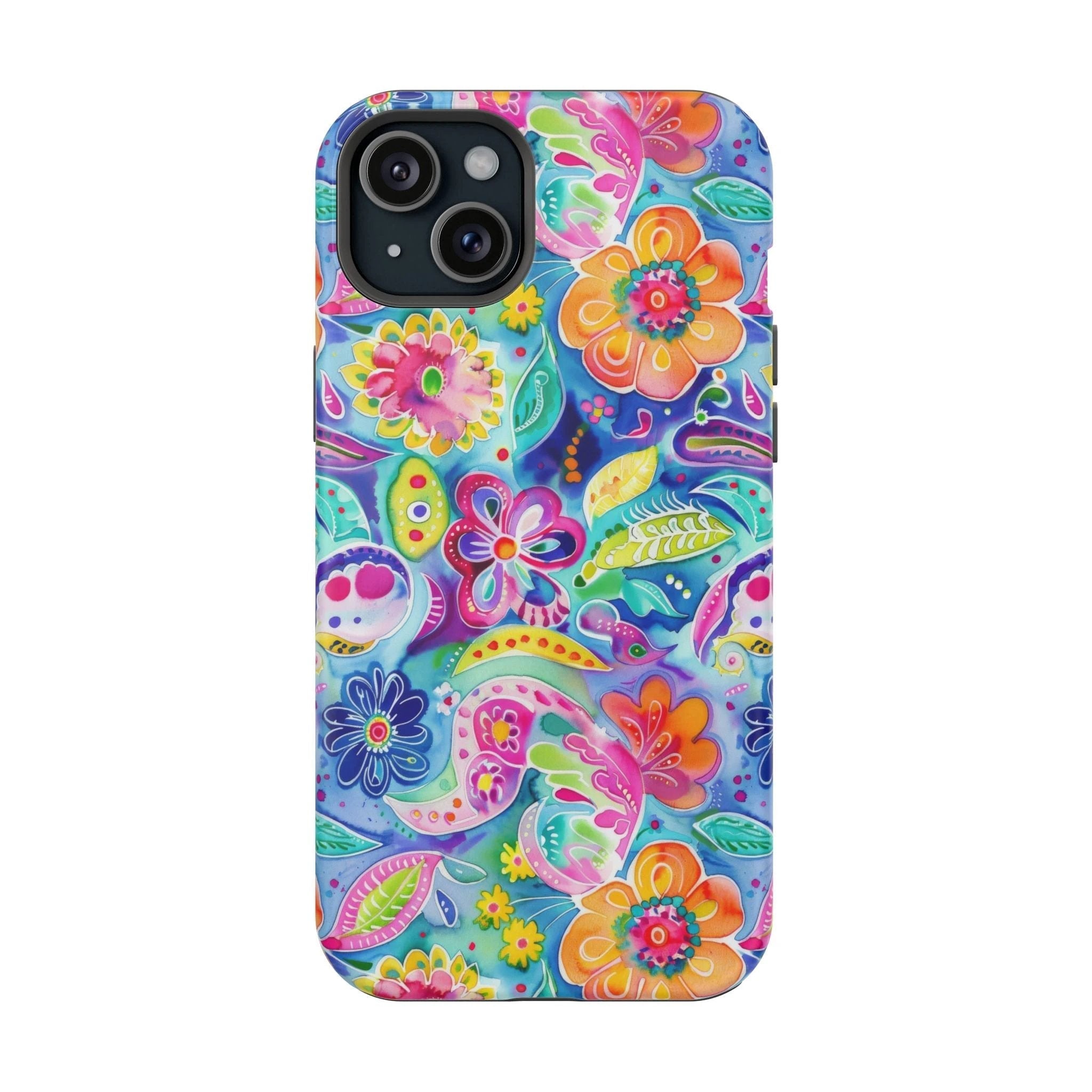 Bespattered Facade Floral Doodles MagSafe Tough Case by Bespattered Facade
