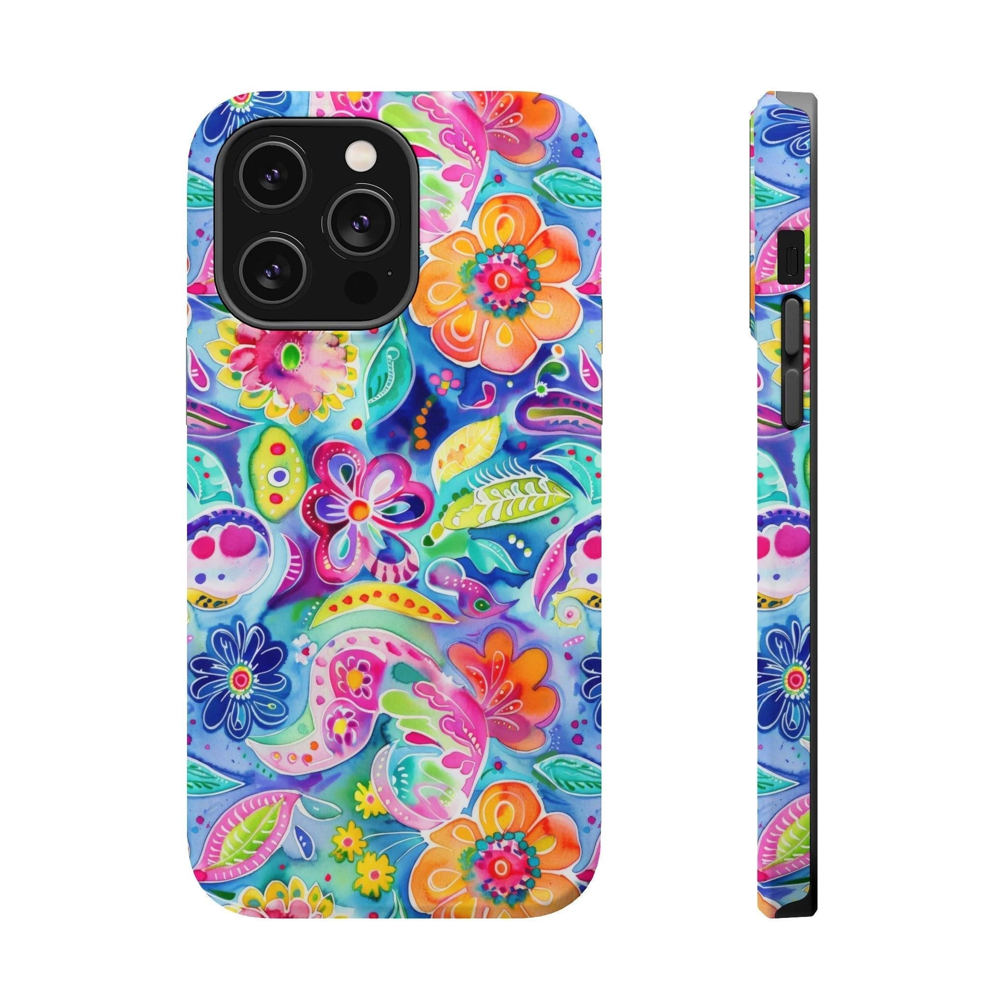 Bespattered Facade Floral Doodles MagSafe Tough Case by Bespattered Facade