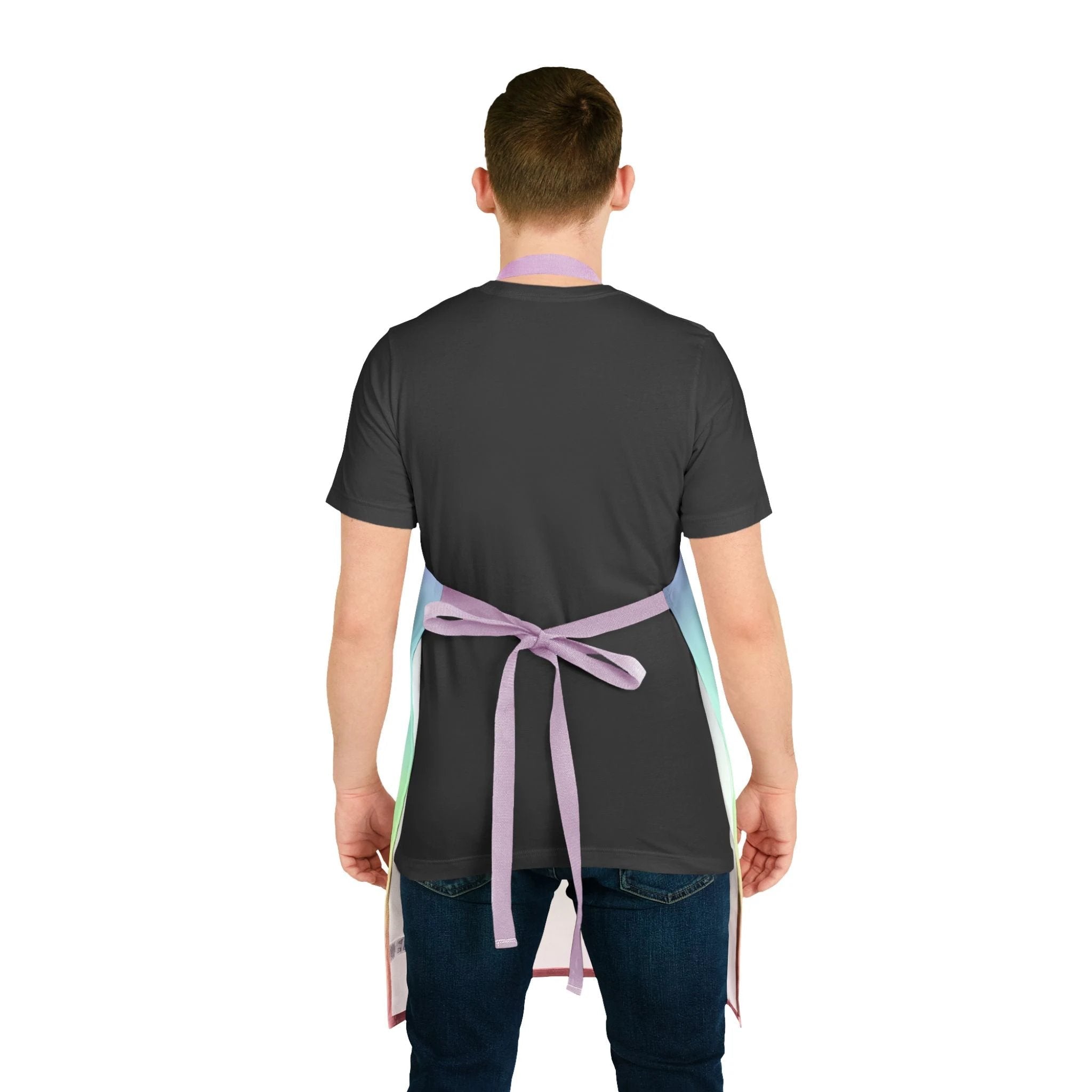 Bespattered Facade Gentle Rainbow Tie-Back Canvas Apron by Bespattered Facade
