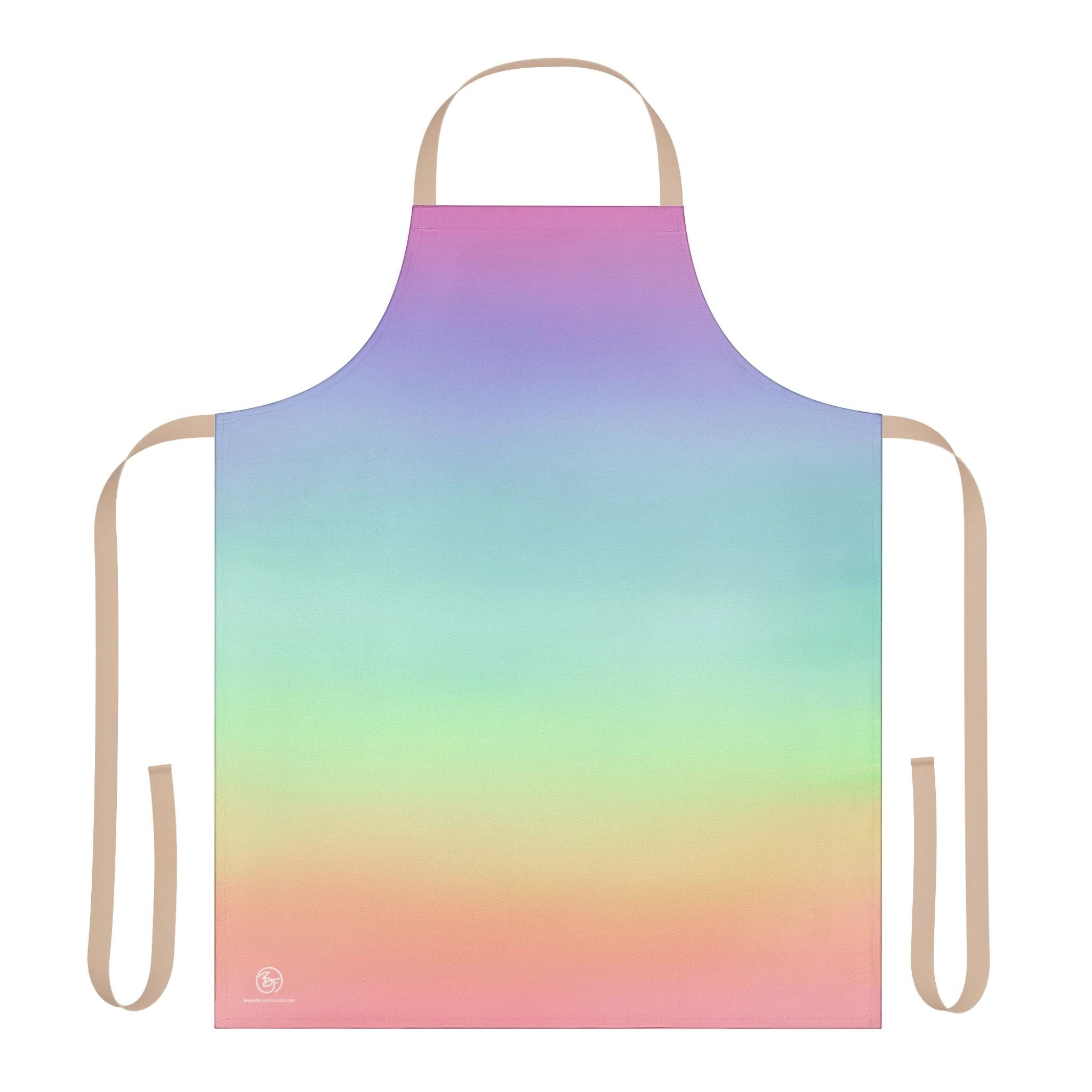 Bespattered Facade Gentle Rainbow Tie-Back Canvas Apron by Bespattered Facade