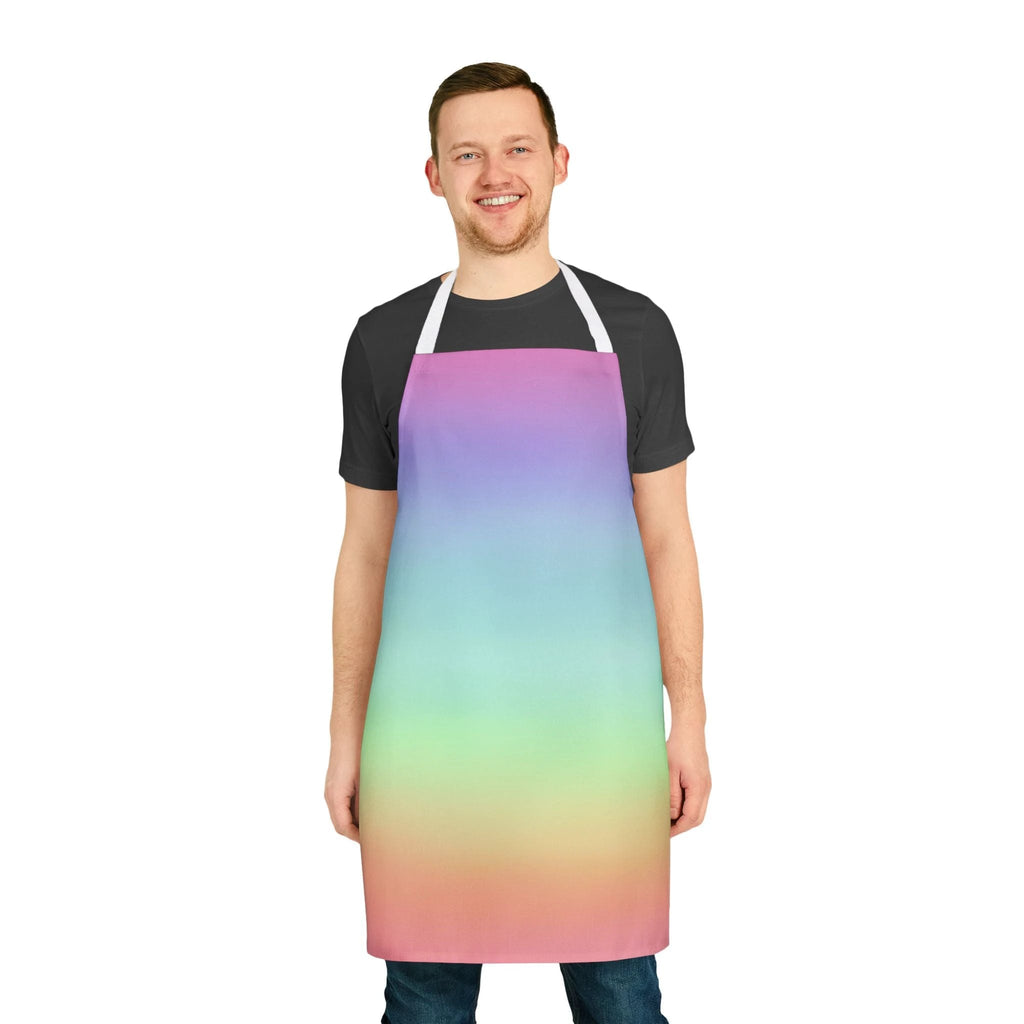 Bespattered Facade Gentle Rainbow Tie-Back Canvas Apron by Bespattered Facade