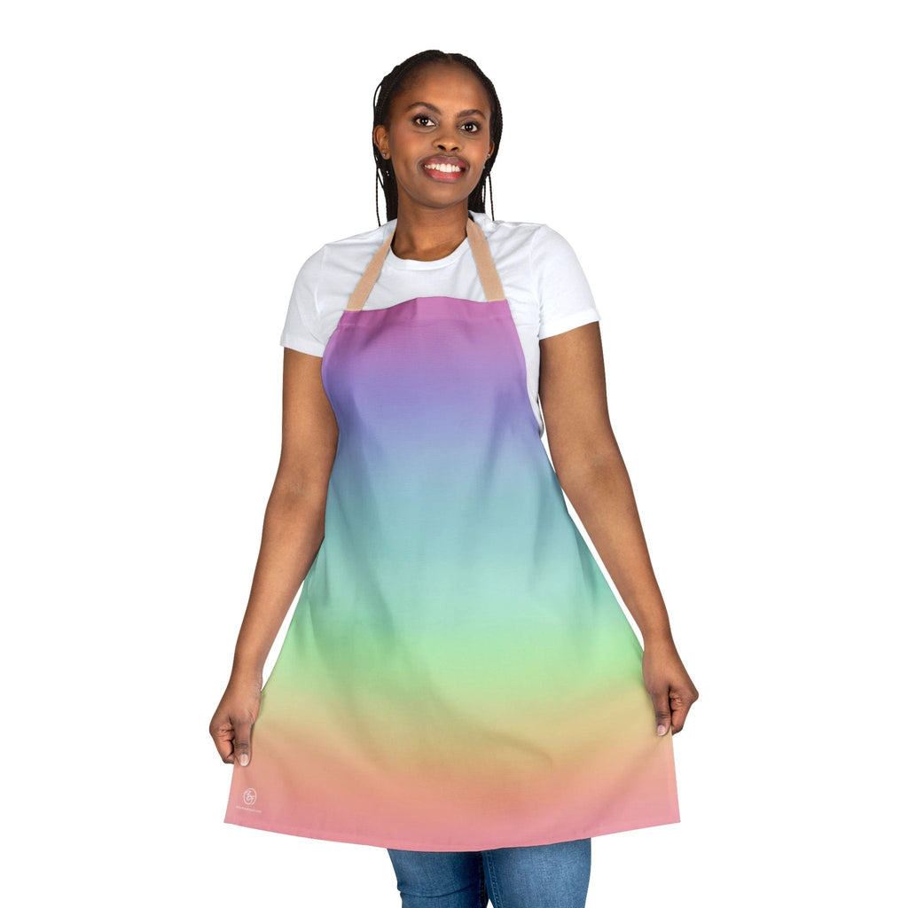 Bespattered Facade Gentle Rainbow Tie-Back Canvas Apron by Bespattered Facade