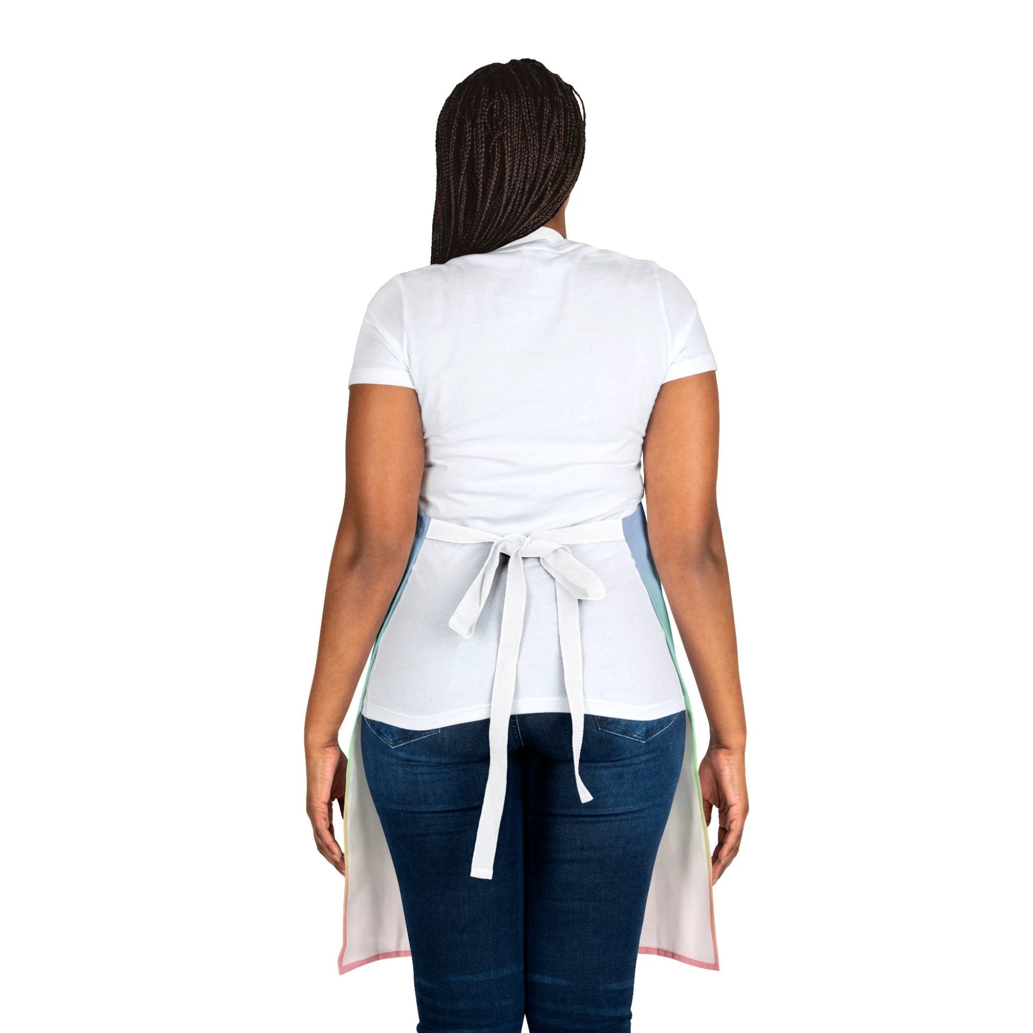 Bespattered Facade Gentle Rainbow Tie-Back Canvas Apron by Bespattered Facade