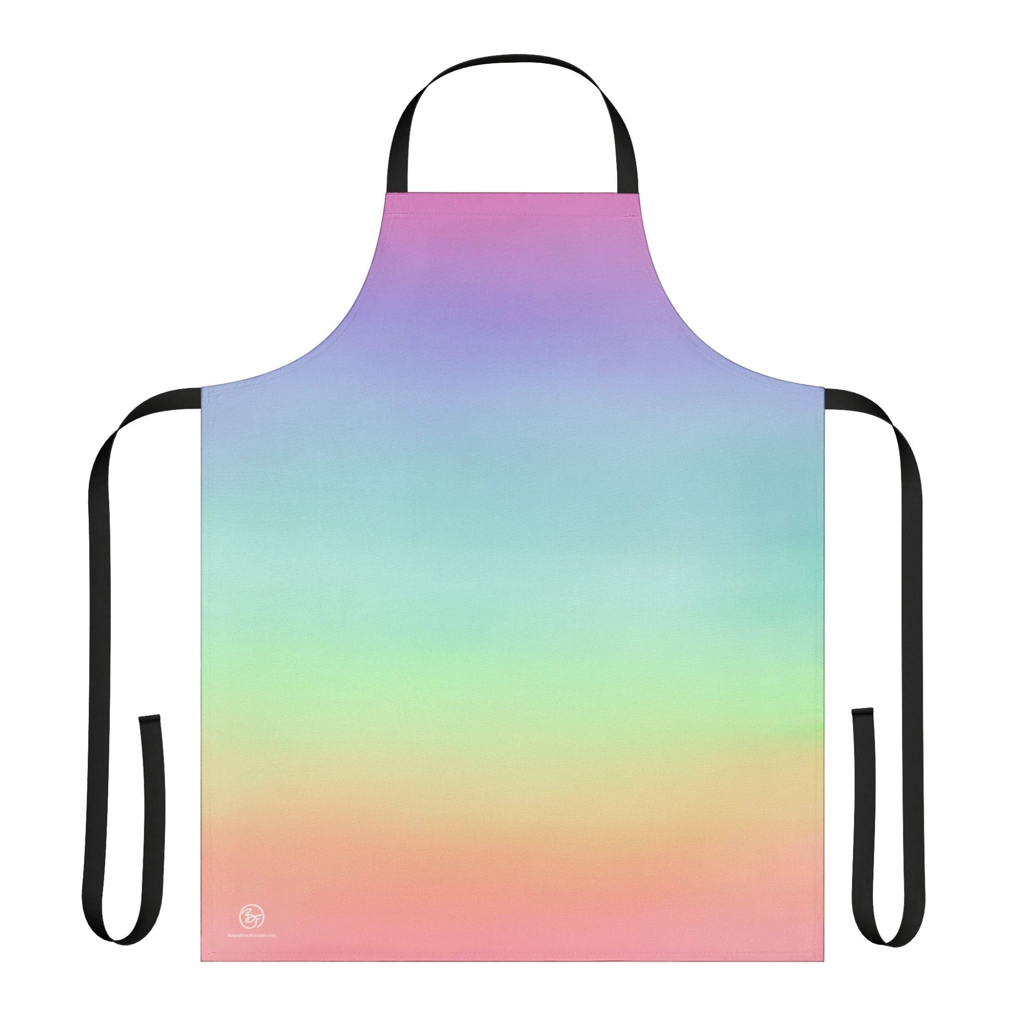 Bespattered Facade Gentle Rainbow Tie-Back Canvas Apron by Bespattered Facade