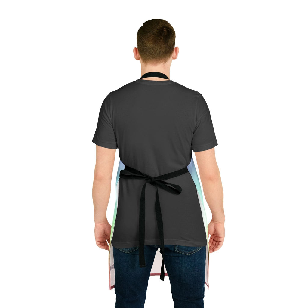 Bespattered Facade Gentle Rainbow Tie-Back Canvas Apron by Bespattered Facade