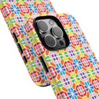 Bespattered Facade Geometric Rainbow Mosaic Tough Case by Bespattered Facade