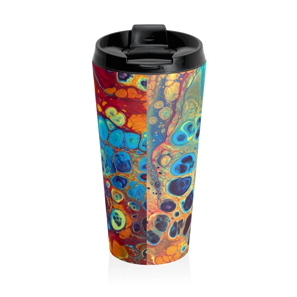 Bespattered Facade Intergalactic Rainbow Stainless Steel Travel Mug by Bespattered Facade