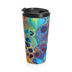 Bespattered Facade Intergalactic Rainbow Stainless Steel Travel Mug by Bespattered Facade