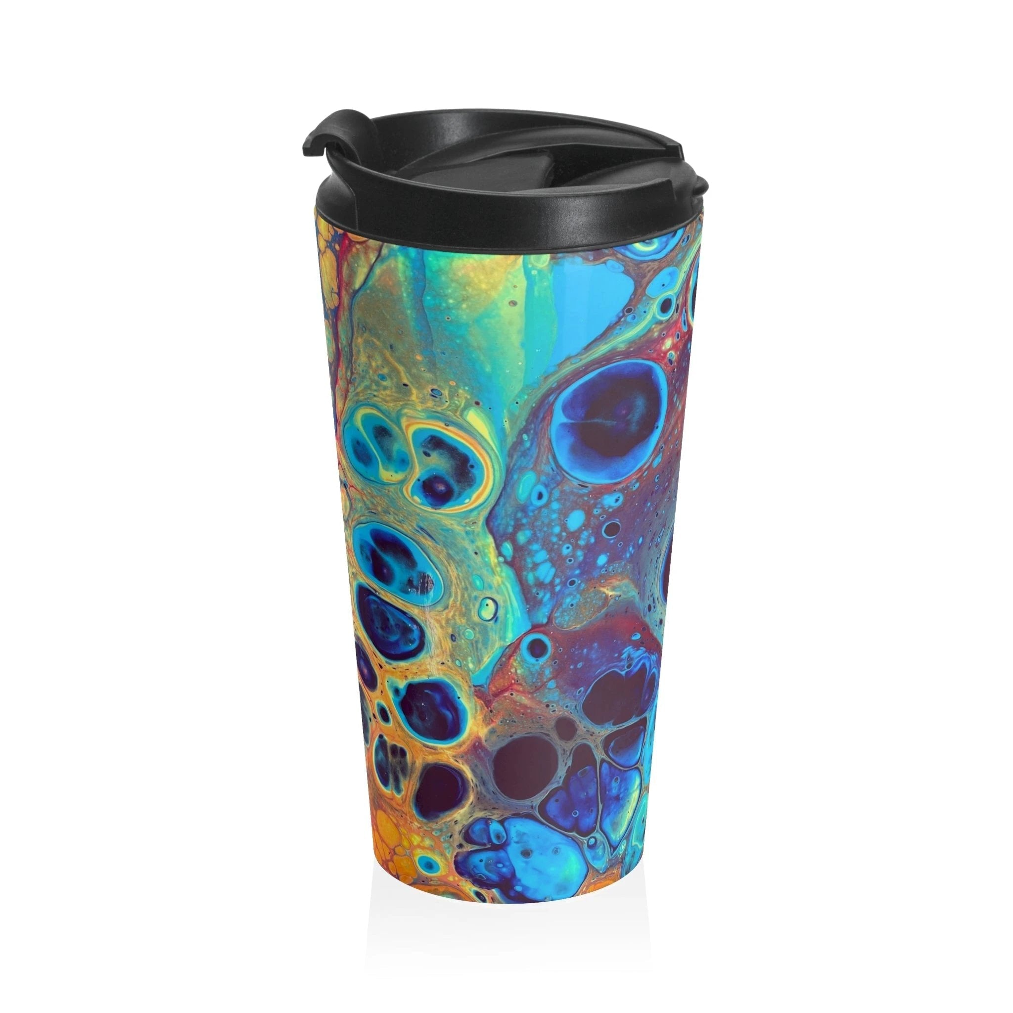 Bespattered Facade Intergalactic Rainbow Stainless Steel Travel Mug by Bespattered Facade