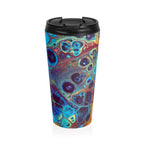 Bespattered Facade Intergalactic Rainbow Stainless Steel Travel Mug by Bespattered Facade