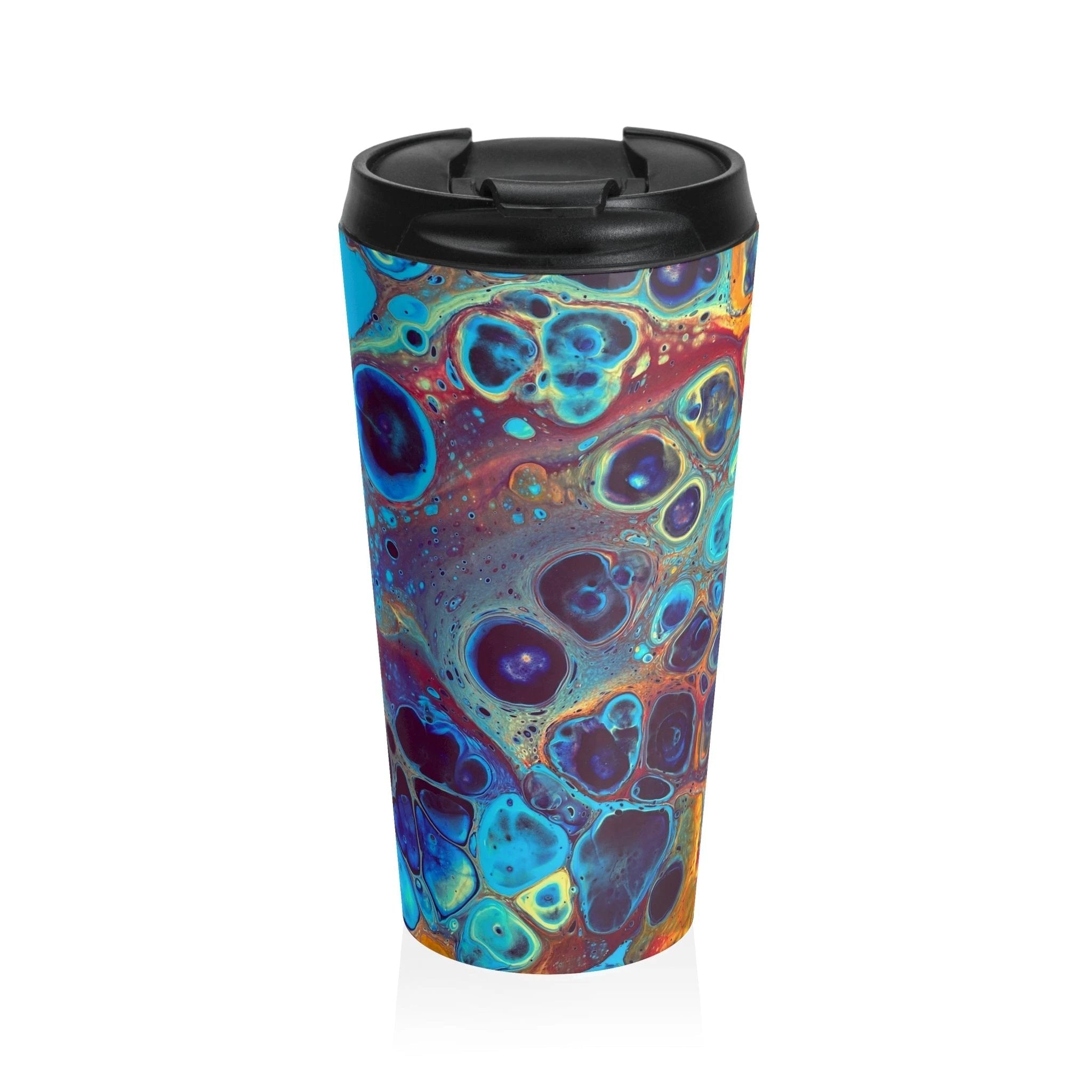 Bespattered Facade Intergalactic Rainbow Stainless Steel Travel Mug by Bespattered Facade