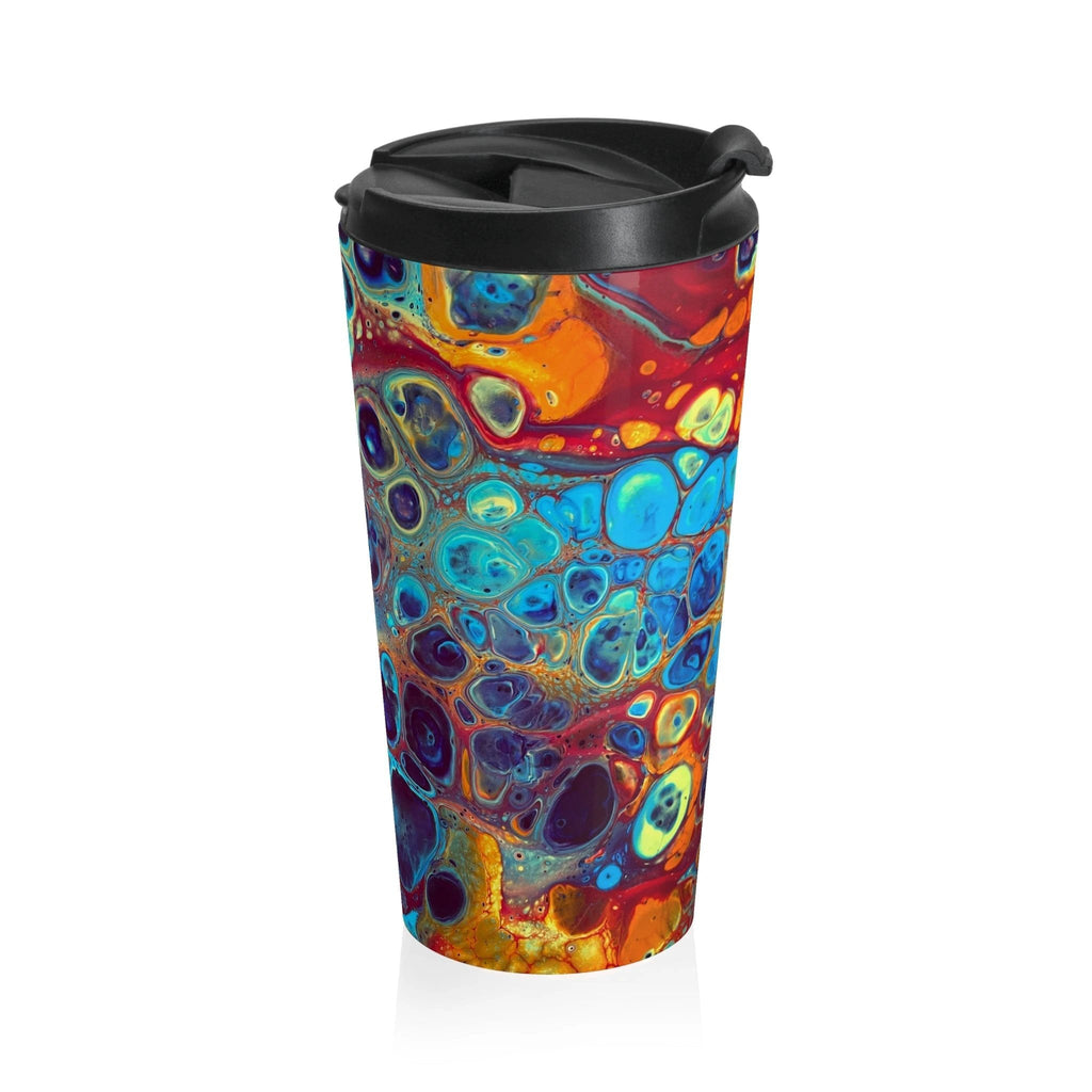Bespattered Facade Intergalactic Rainbow Stainless Steel Travel Mug by Bespattered Facade