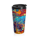 Bespattered Facade Intergalactic Rainbow Stainless Steel Travel Mug by Bespattered Facade