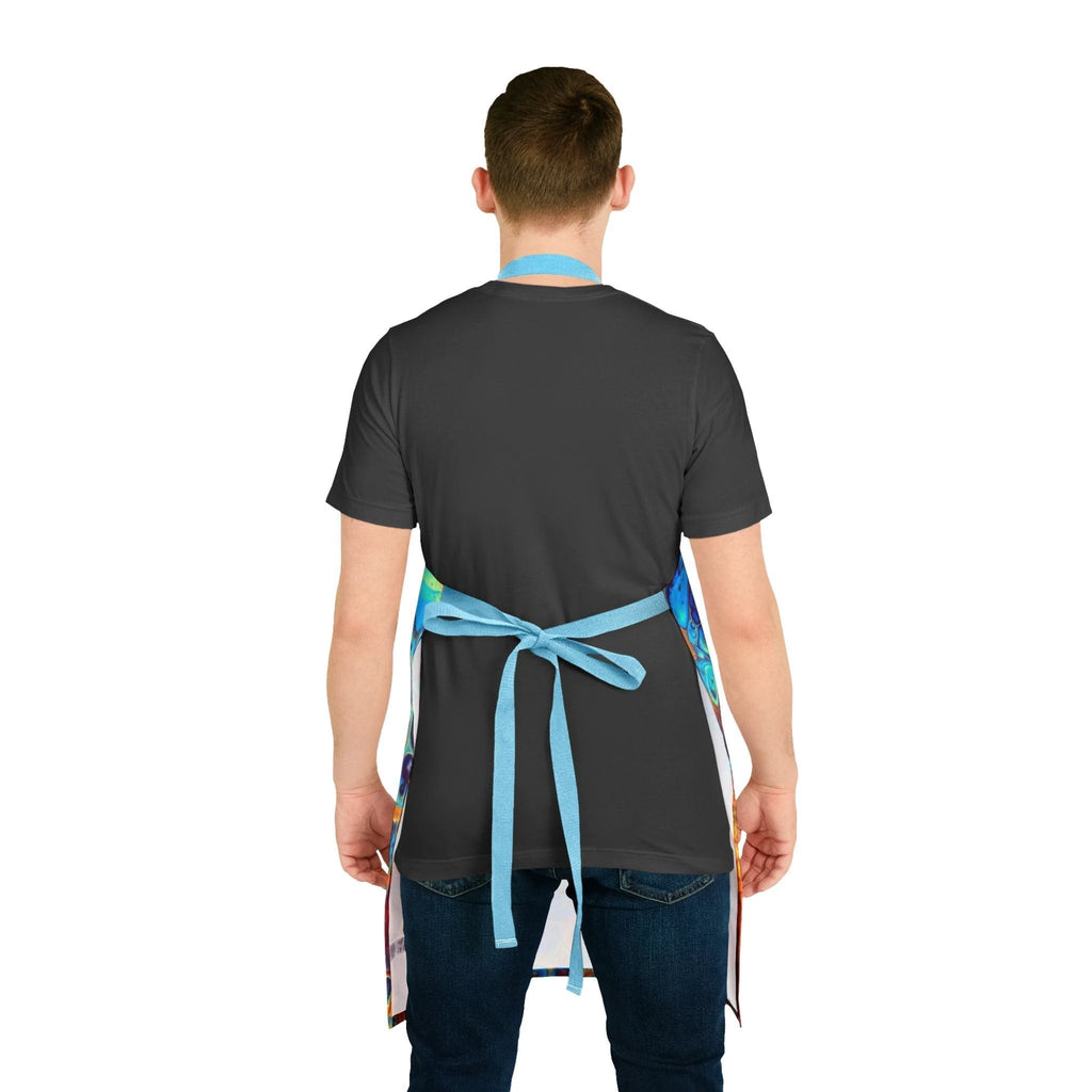 Bespattered Facade Intergalactic Rainbow Tie-Back Canvas Apron by Bespattered Facade