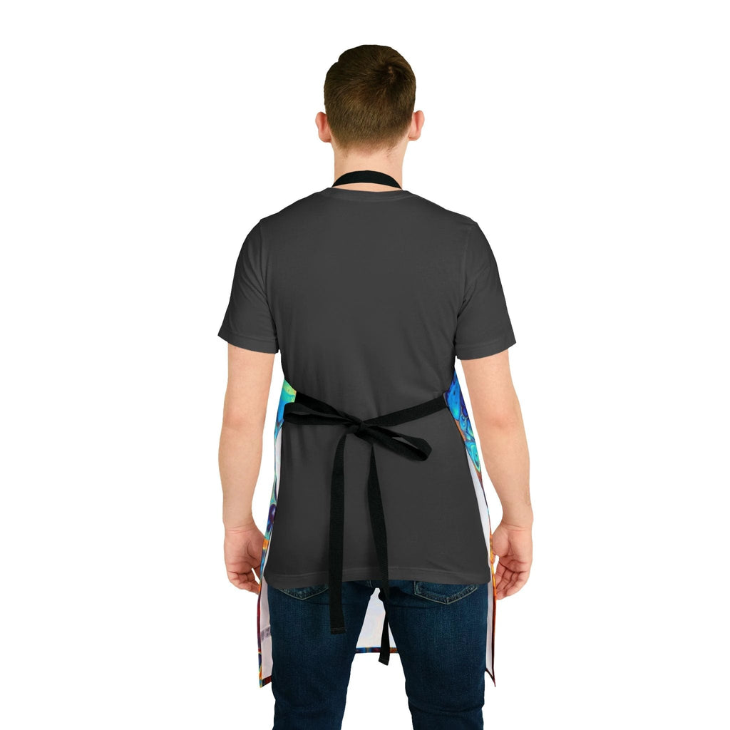 Bespattered Facade Intergalactic Rainbow Tie-Back Canvas Apron by Bespattered Facade