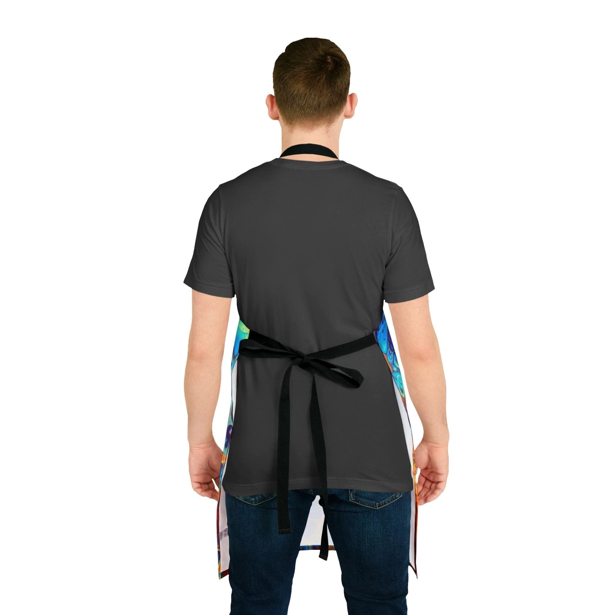 Bespattered Facade Intergalactic Rainbow Tie-Back Canvas Apron by Bespattered Facade