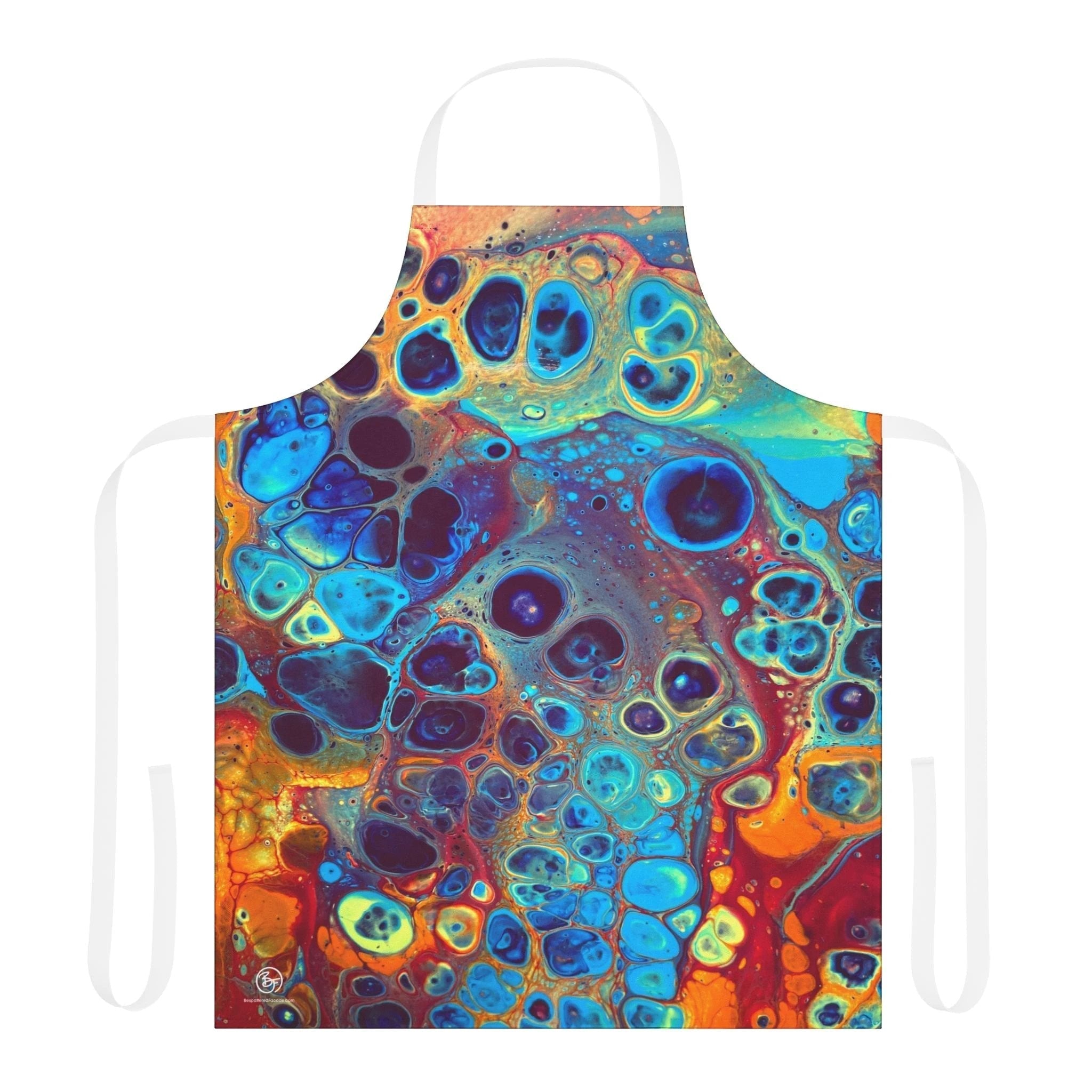 Bespattered Facade Intergalactic Rainbow Tie-Back Canvas Apron by Bespattered Facade