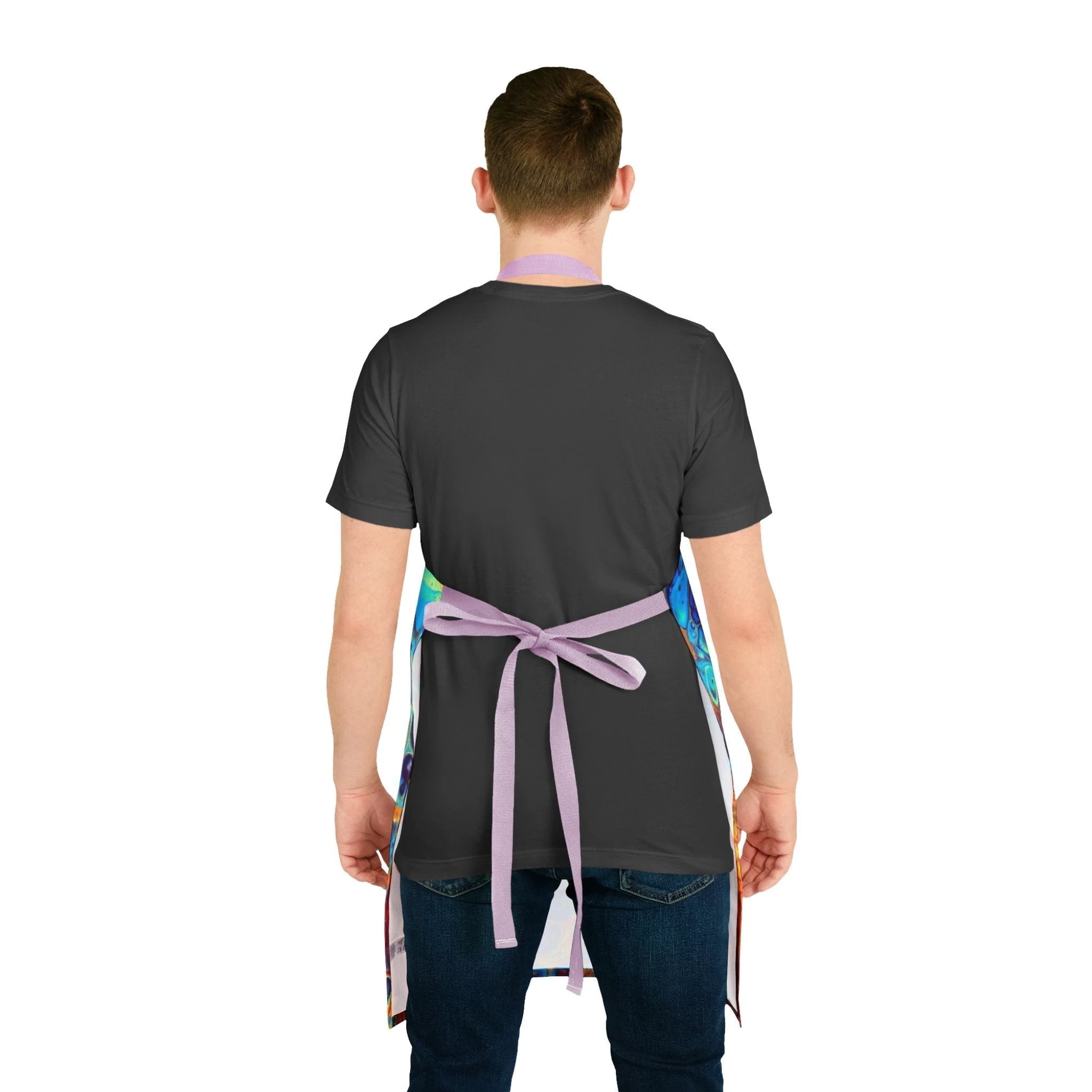 Bespattered Facade Intergalactic Rainbow Tie-Back Canvas Apron by Bespattered Facade