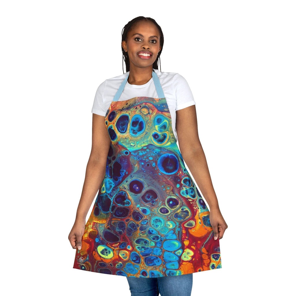 Bespattered Facade Intergalactic Rainbow Tie-Back Canvas Apron by Bespattered Facade