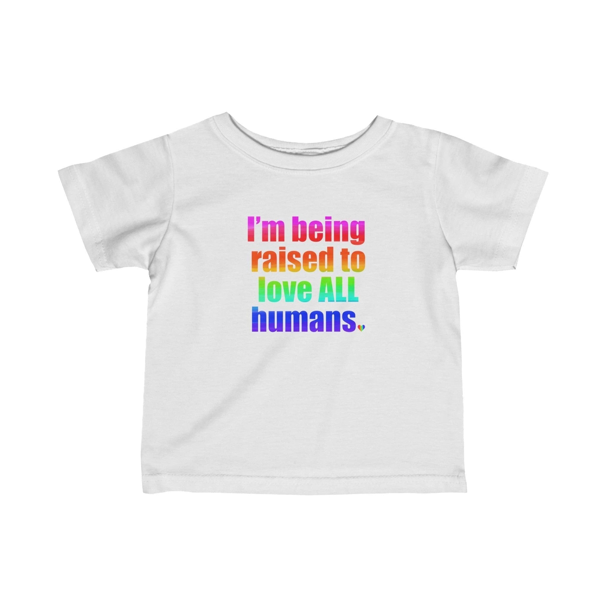 Bespattered Facade Love All Humans Infant Fine Jersey Tee by Bespattered Facade
