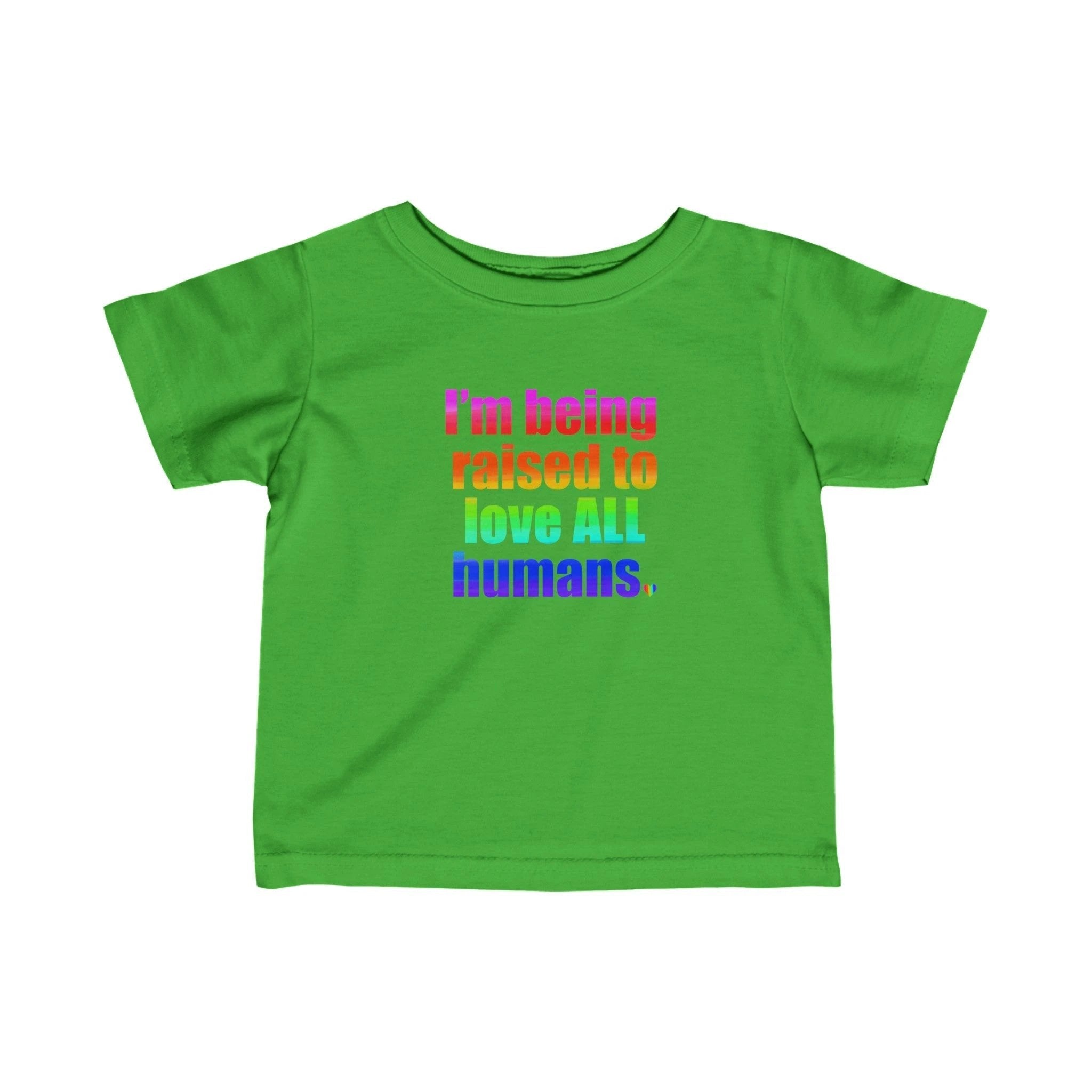 Bespattered Facade Love All Humans Infant Fine Jersey Tee by Bespattered Facade