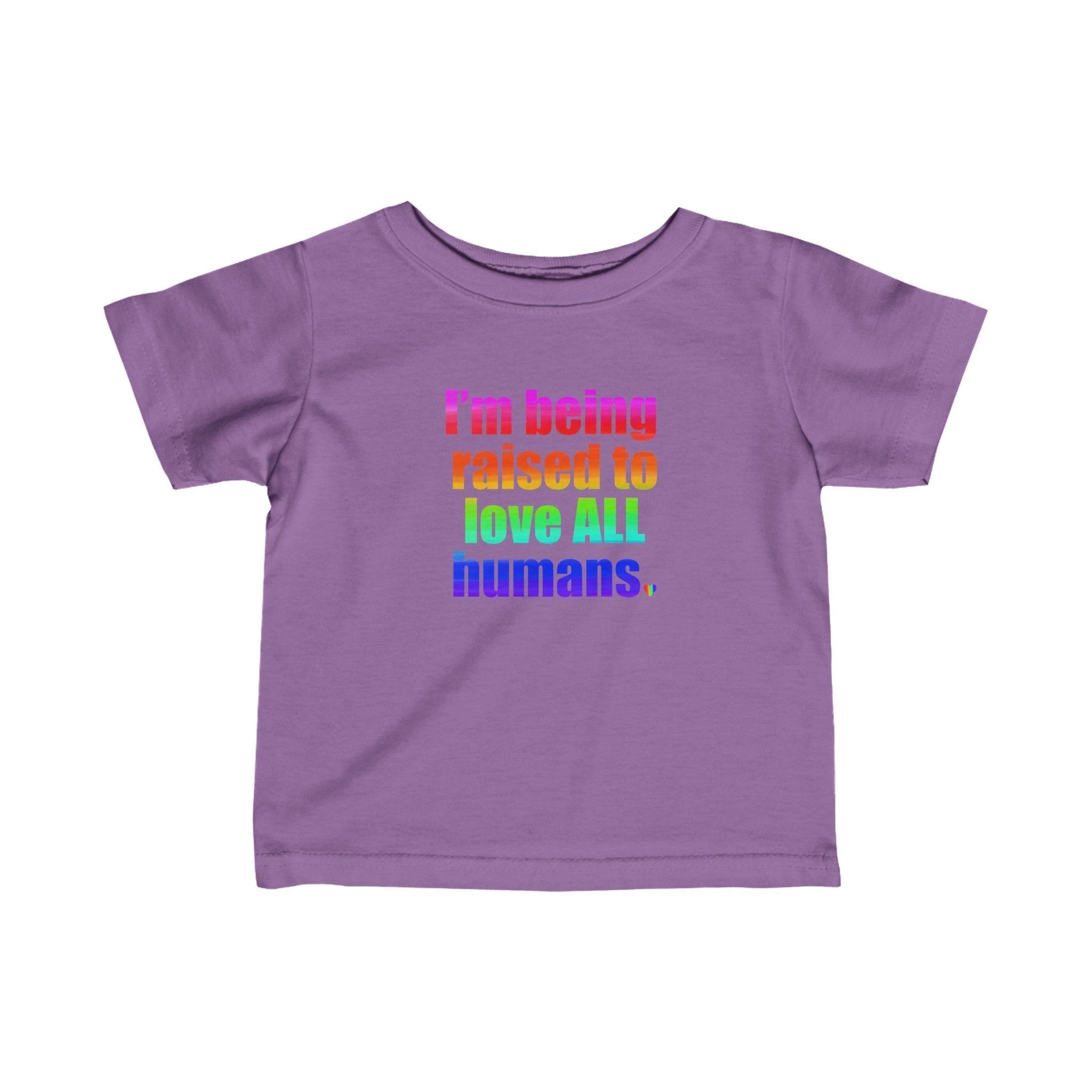 Bespattered Facade Love All Humans Infant Fine Jersey Tee by Bespattered Facade