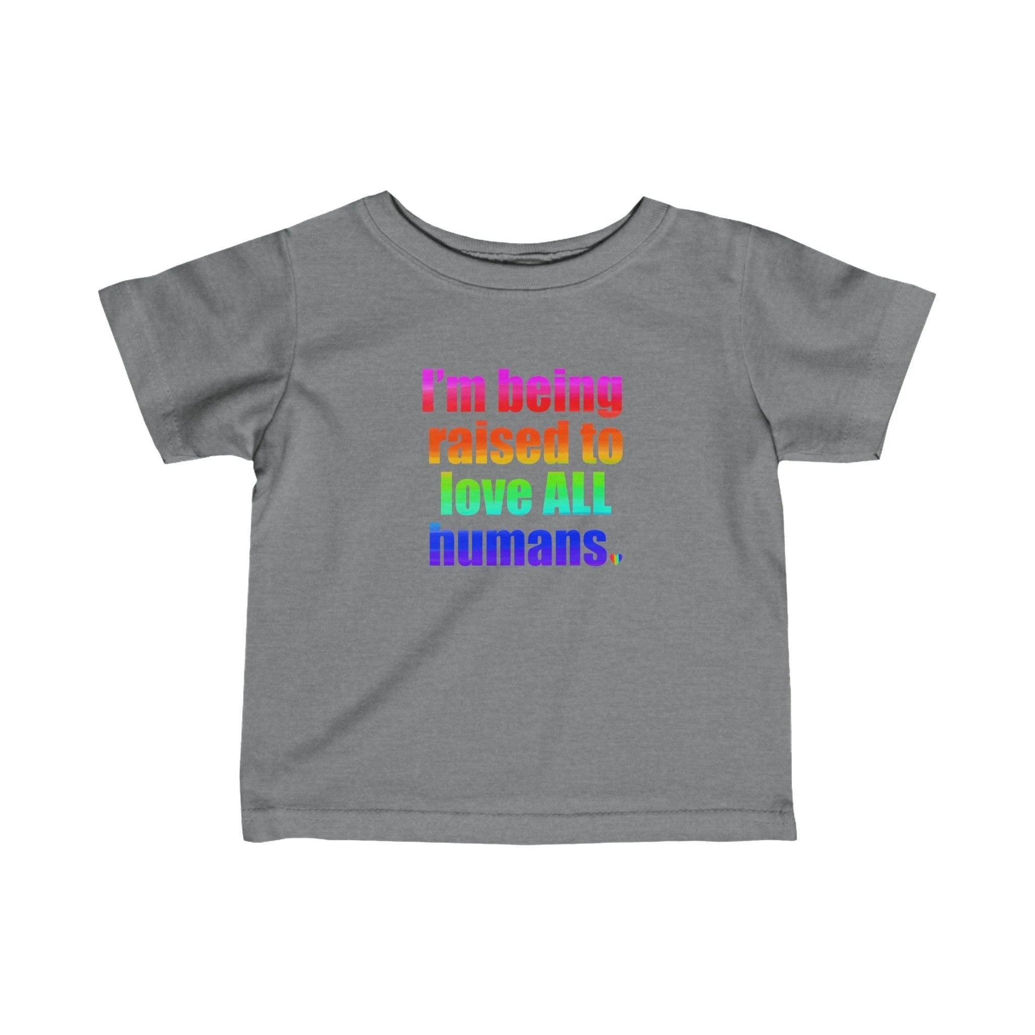 Bespattered Facade Love All Humans Infant Fine Jersey Tee by Bespattered Facade